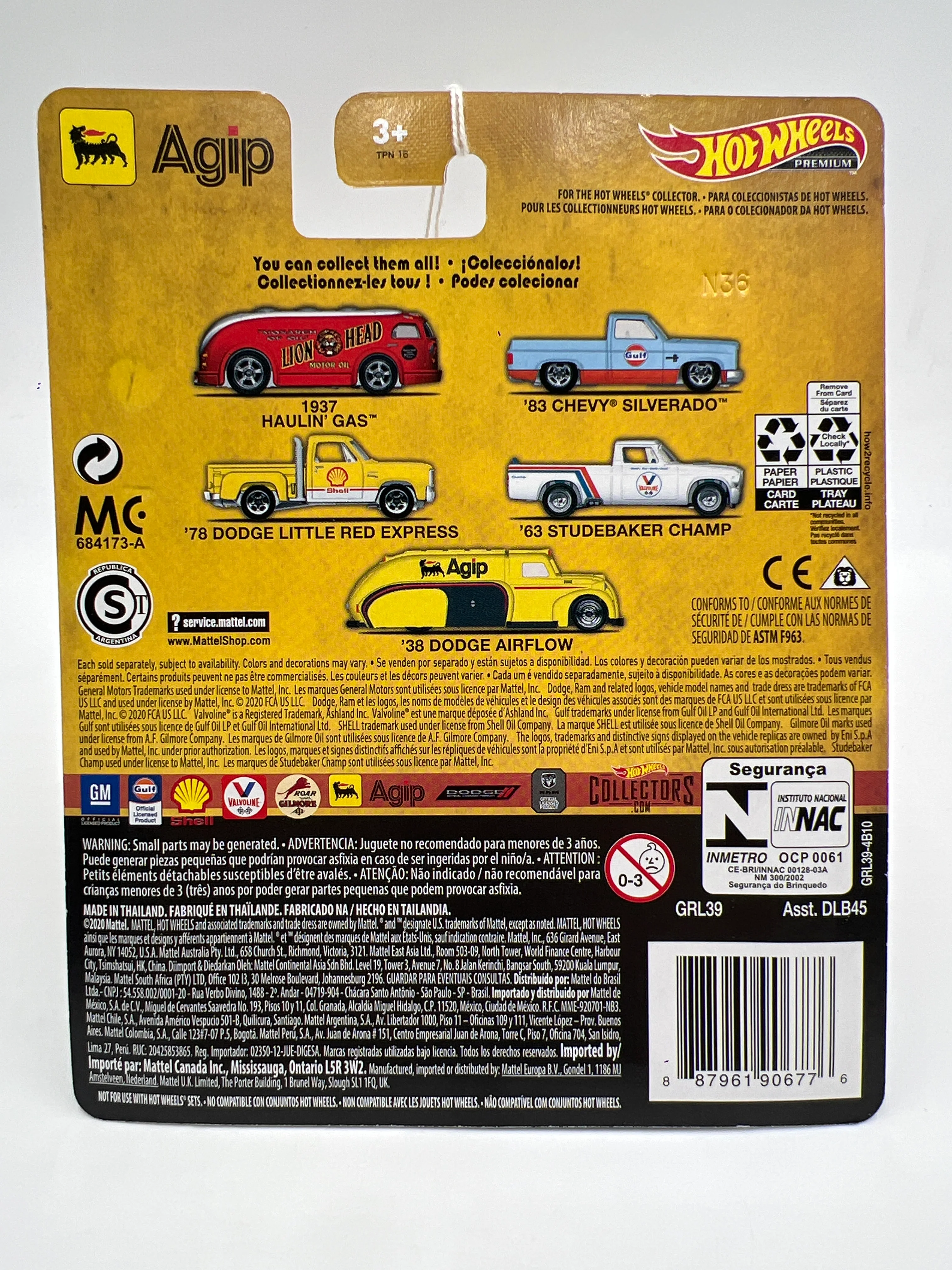 Hot Wheels Premium Vintage Oil #5 38 Dodge Airflow Yellow Agip 242i - Image 6