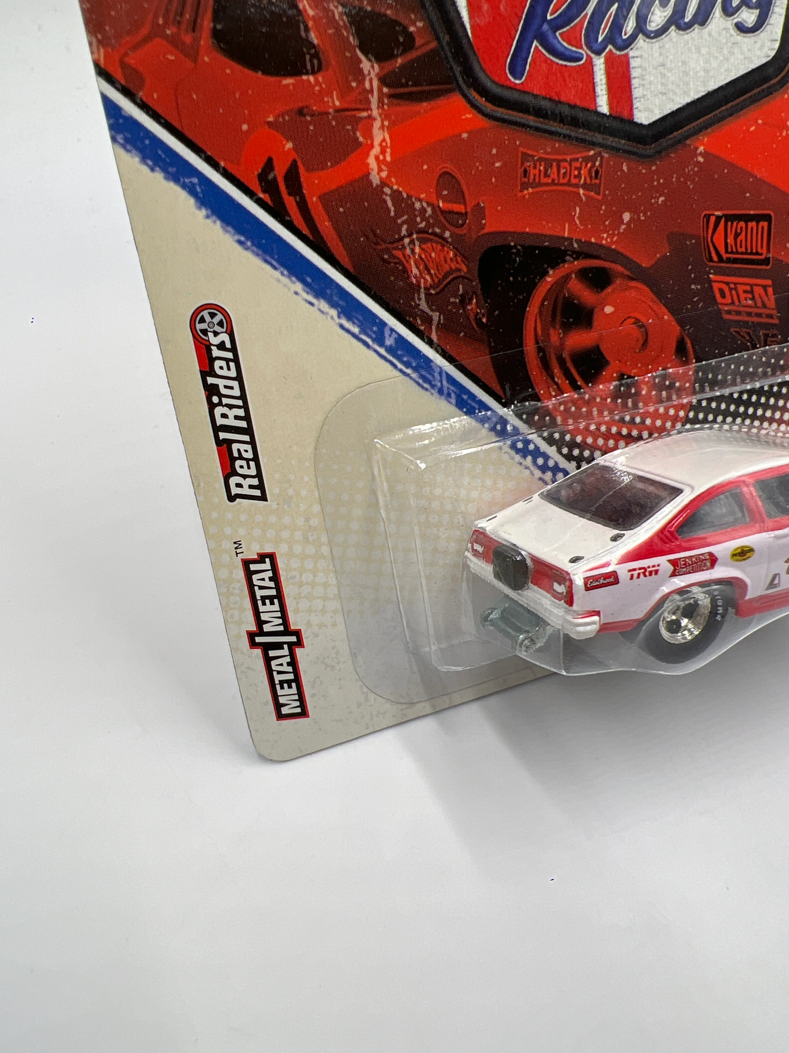 Hot Wheels Premium Vintage Racing #12 74 Chevy Vega Pro Stock Grumpys Toy Red/White W/Protector #2 - Image 4