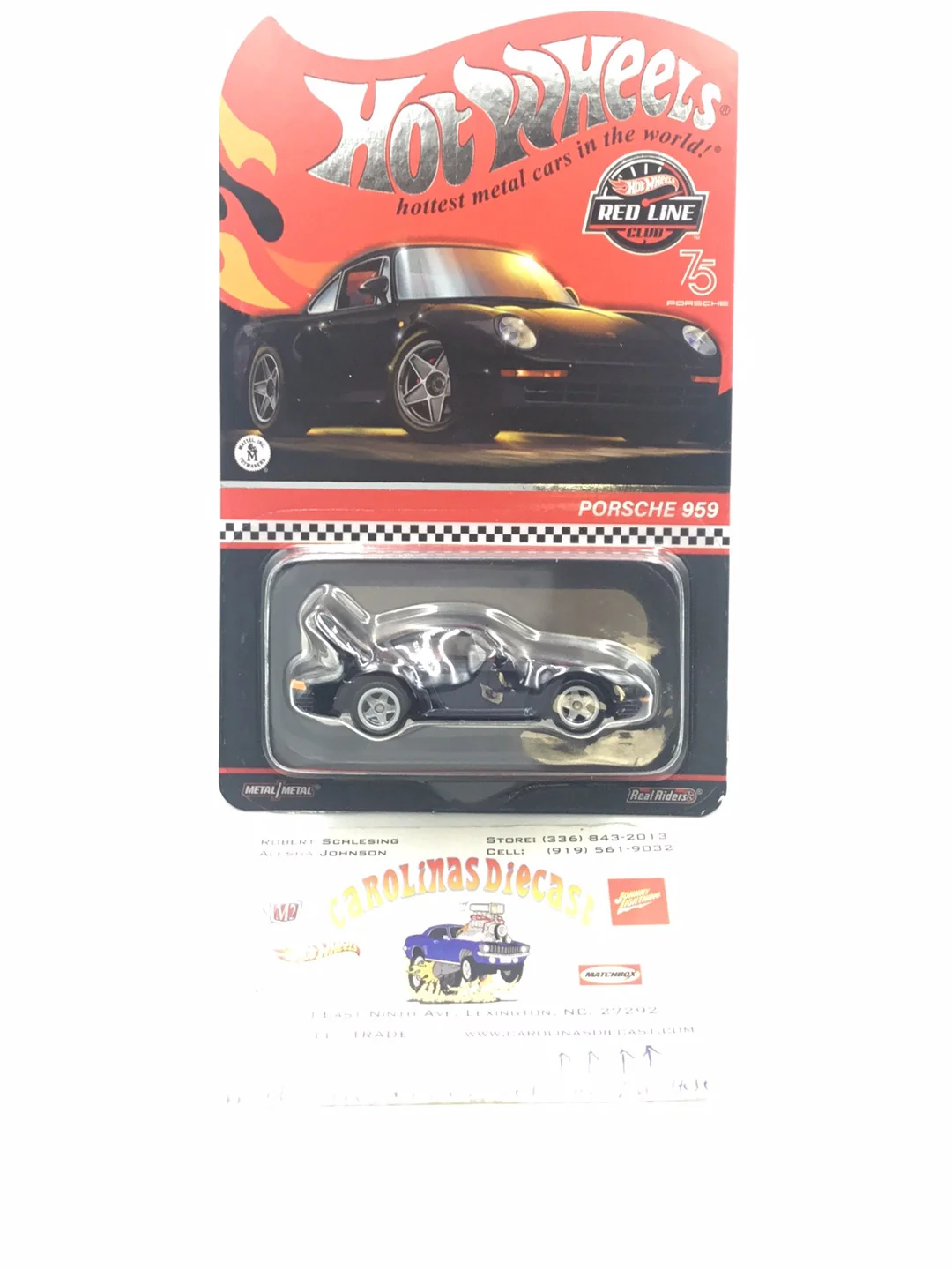 Hot wheels redline club Porsche 959 with protector