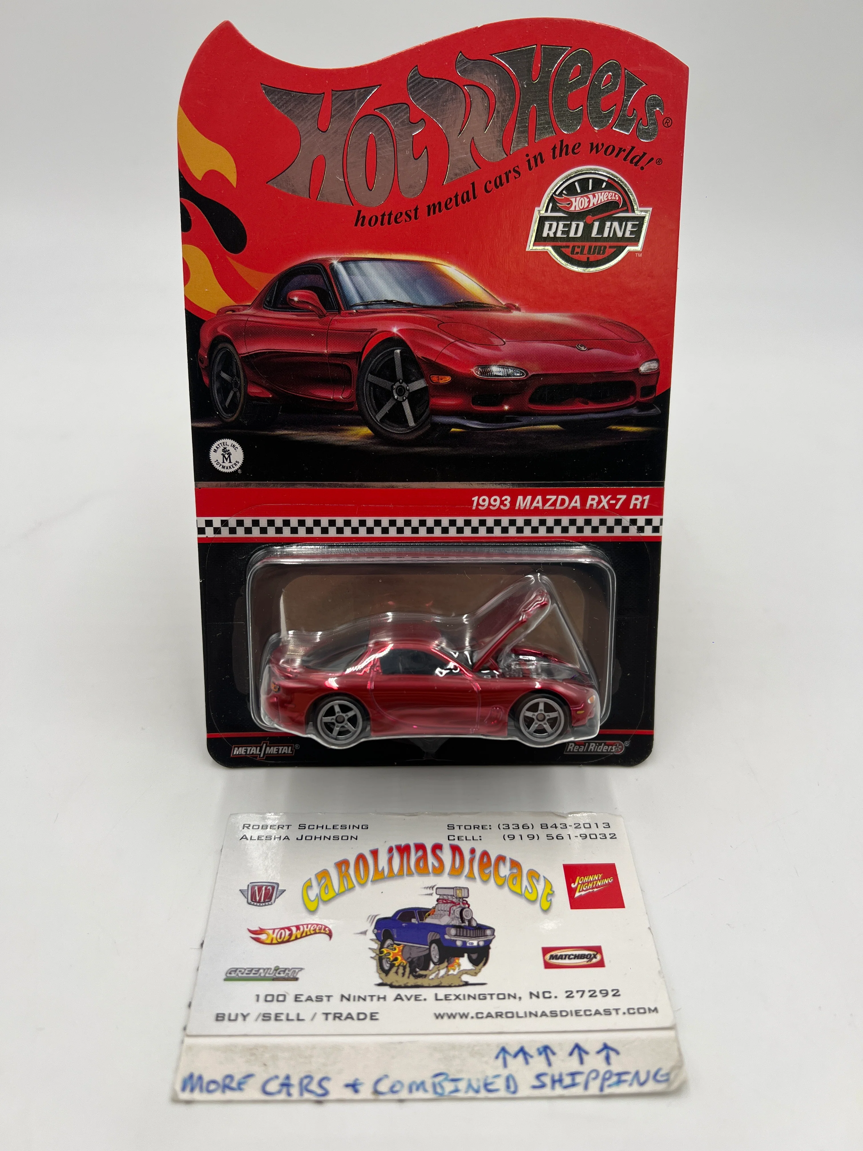 2024 Hot Wheels RLC 1993 Mazda RX-7 R1 Red W/Protector