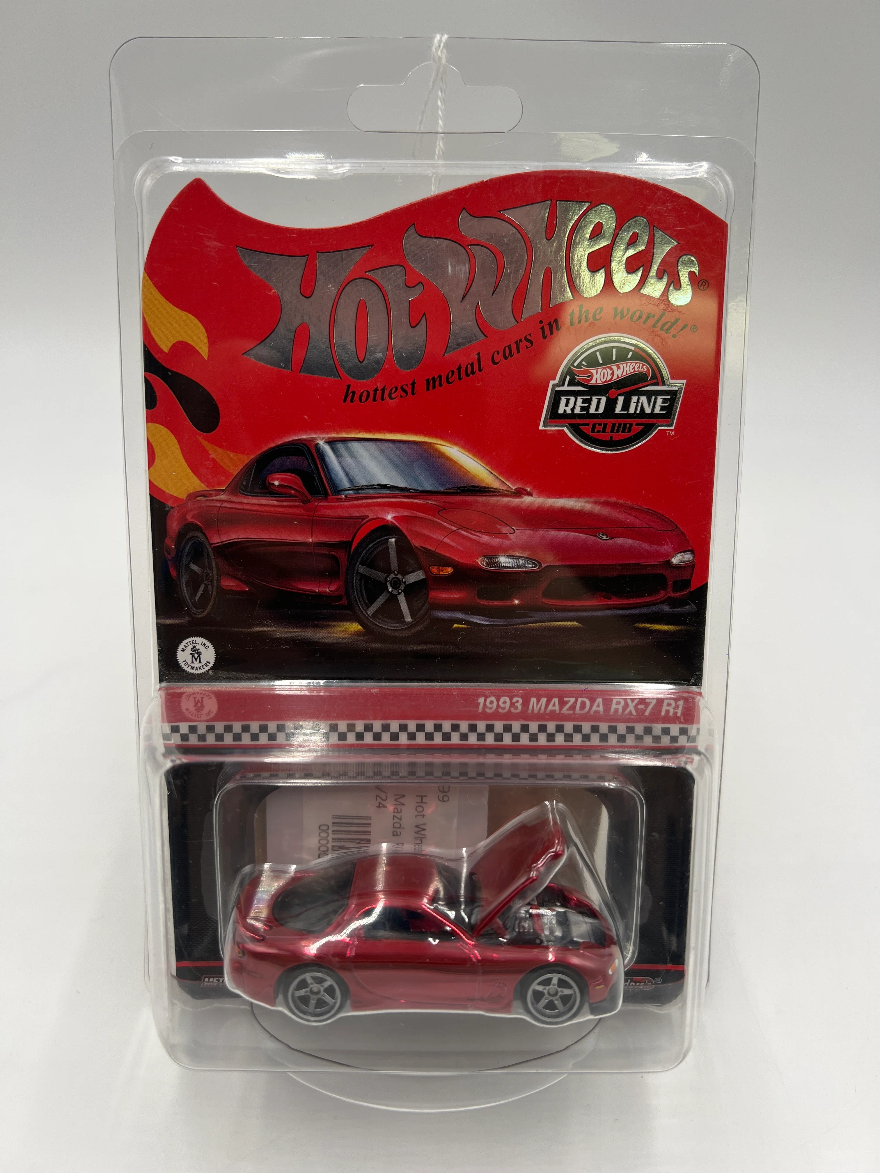 2024 Hot Wheels RLC 1993 Mazda RX-7 R1 Red W/Protector - Image 8