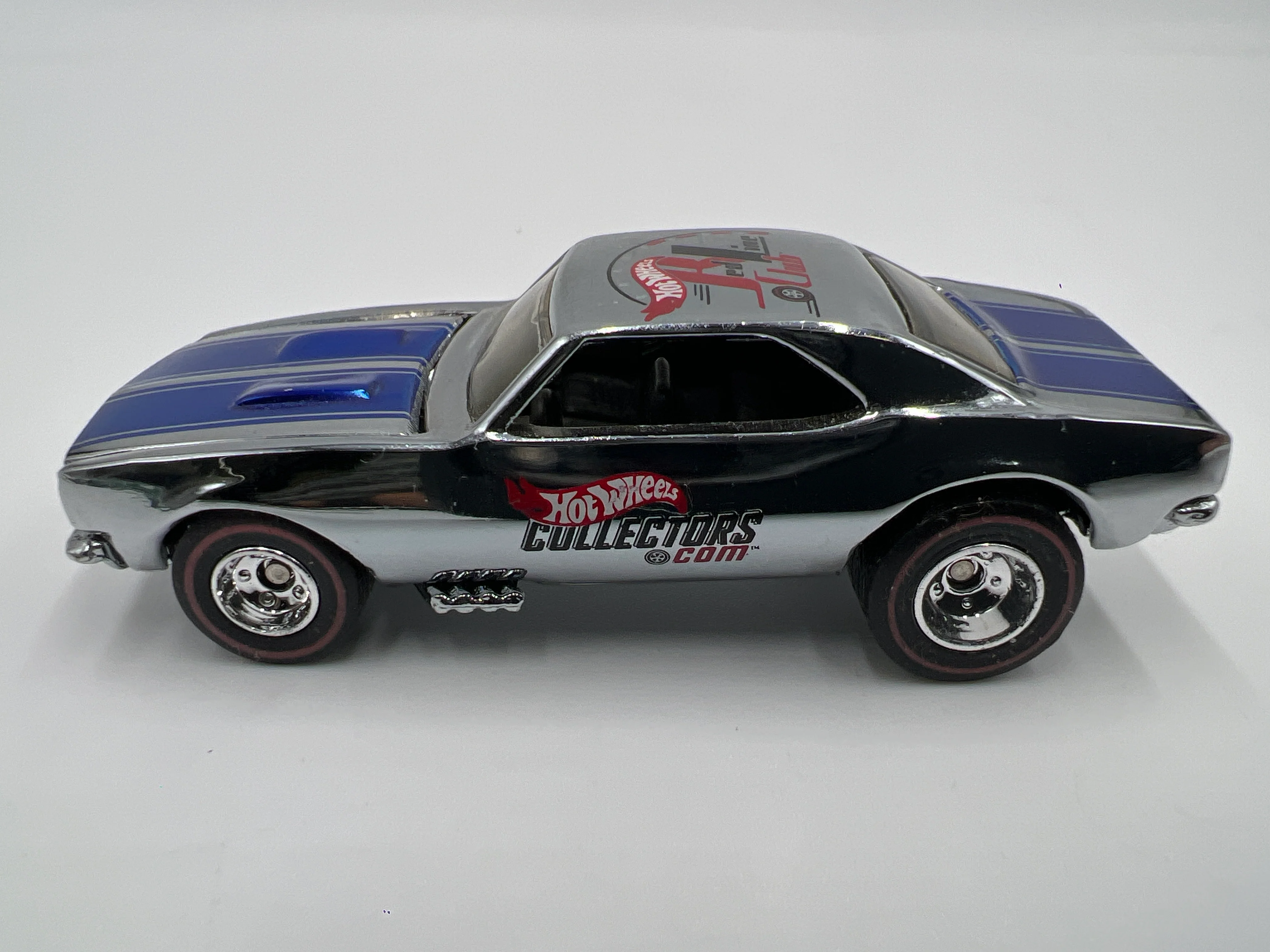 Hot Wheels RLC Membership Exclusive 1/10000 67 Camaro Chrome W/Blue Stripe Loose - Image 6