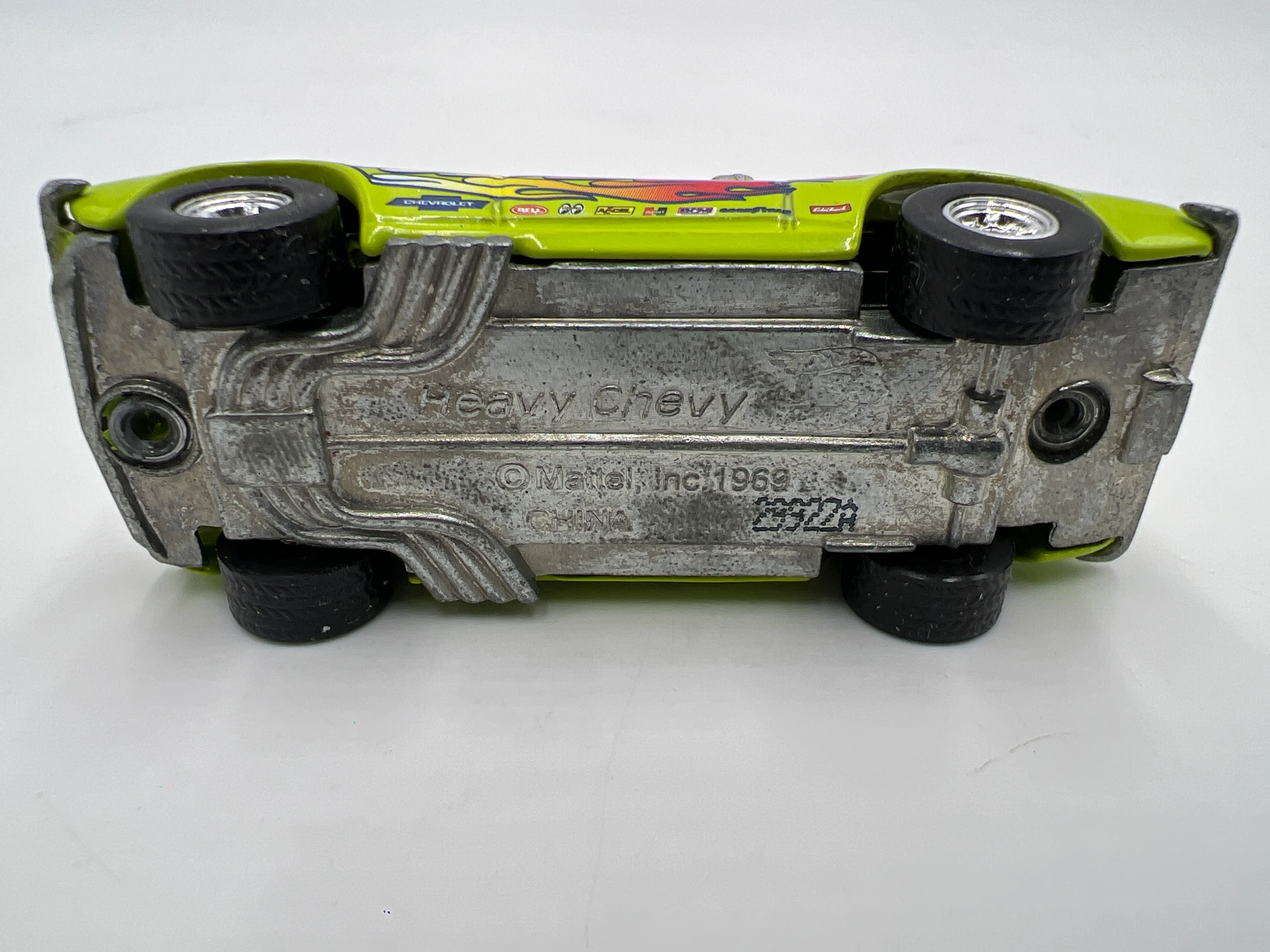 Hot Wheels 100% Premium Heavy Chevy Lime Green Loose - Image 6