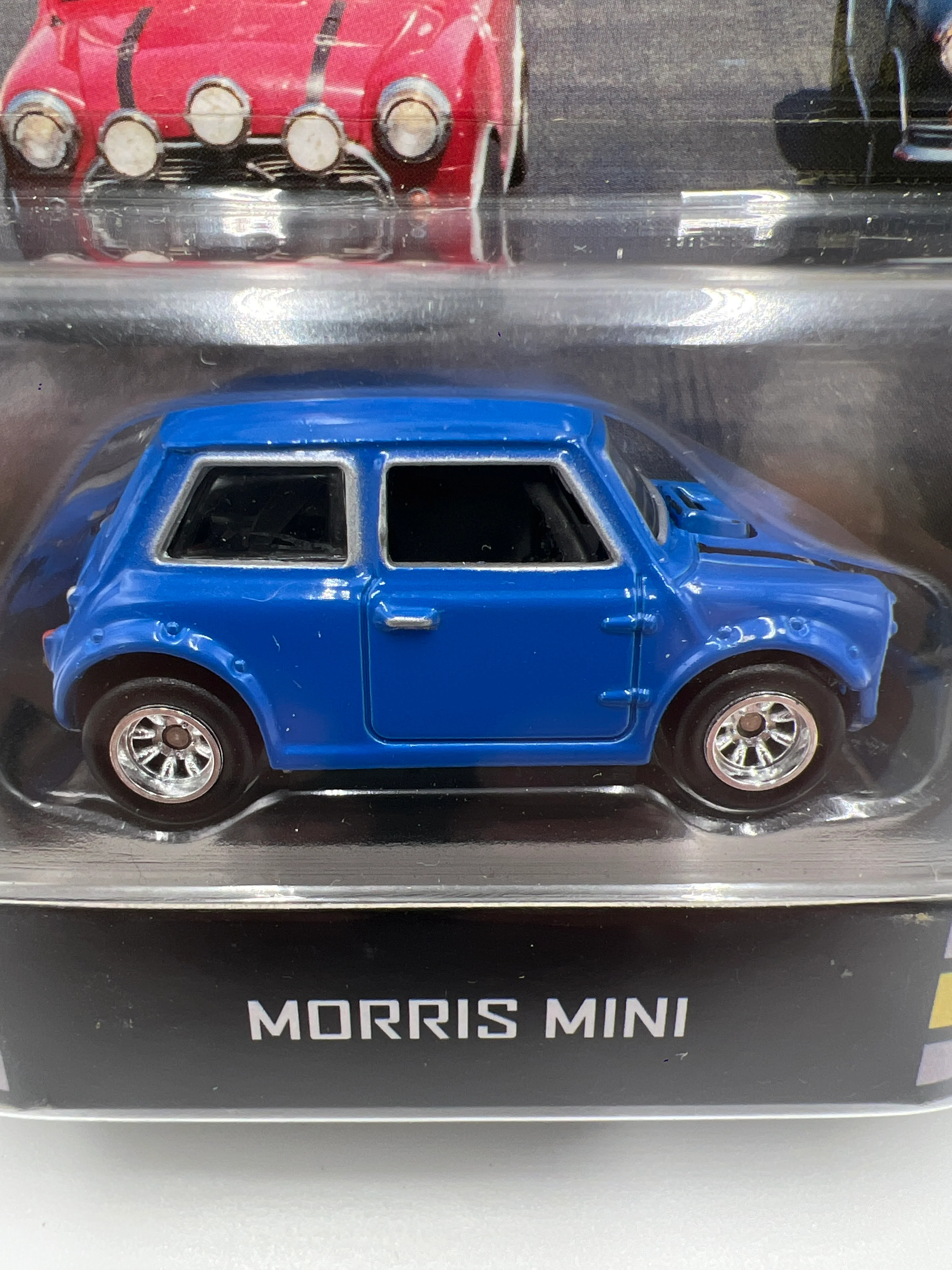 Hot Wheels Retro Entertainment The Italian Job Morris Mini Blue 243D - Image 3