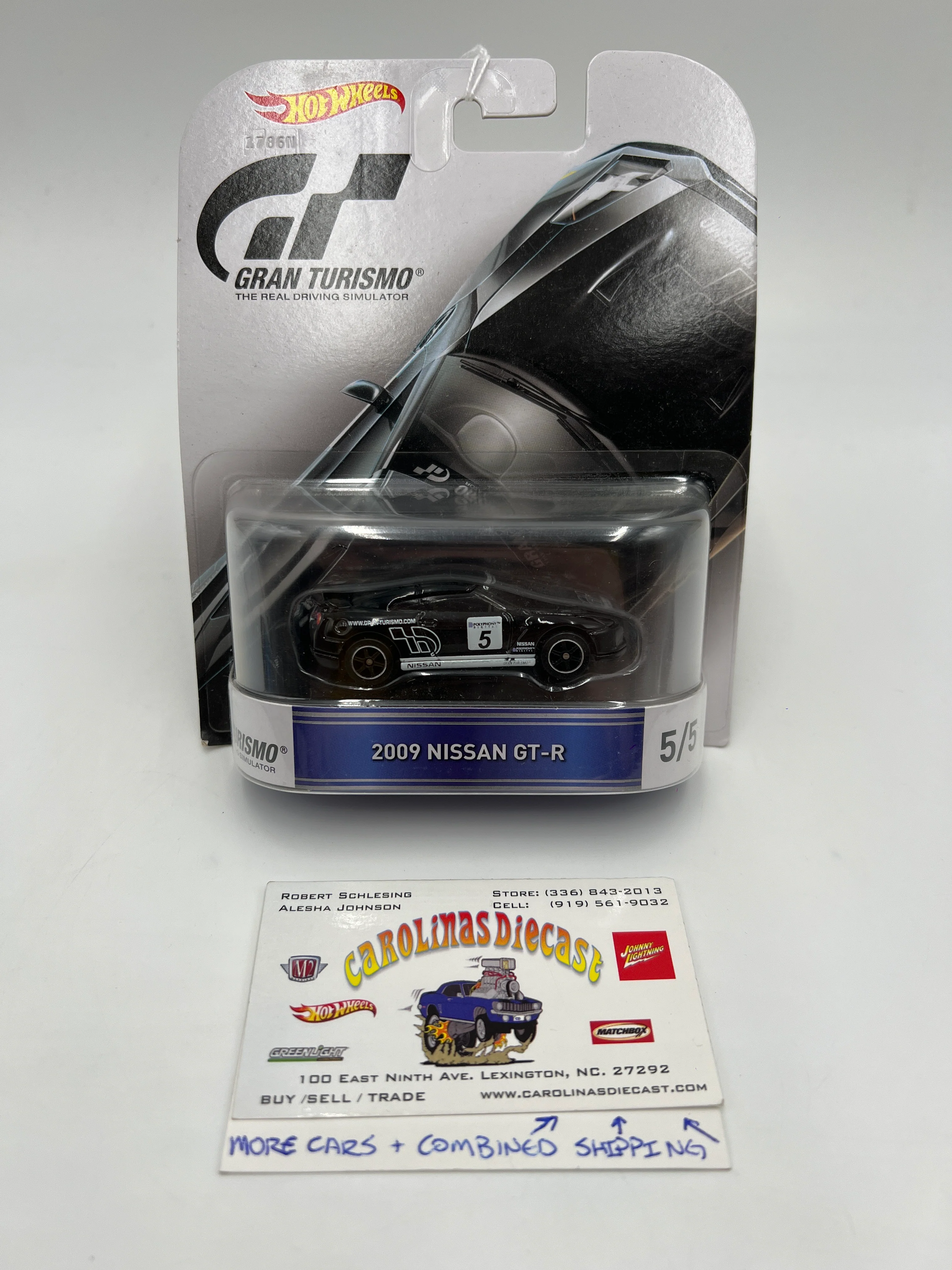 Hot Wheels Retro Entertainment Gran Turismo #5 2009 Nissan GT-R Black