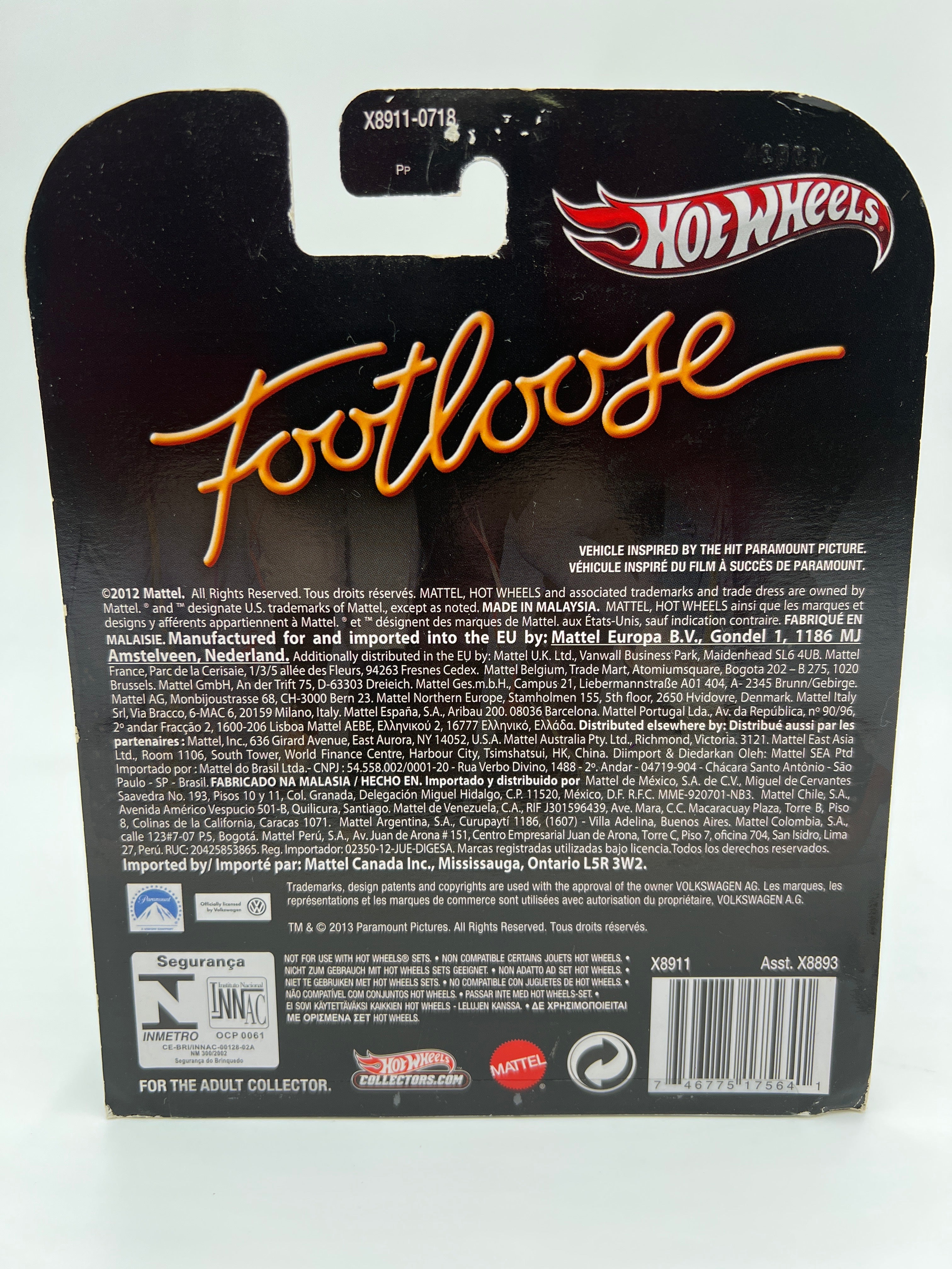 Hot Wheels Retro Entertainment Footloose Volkswagen Beetle Yellow W/Protector - Image 6