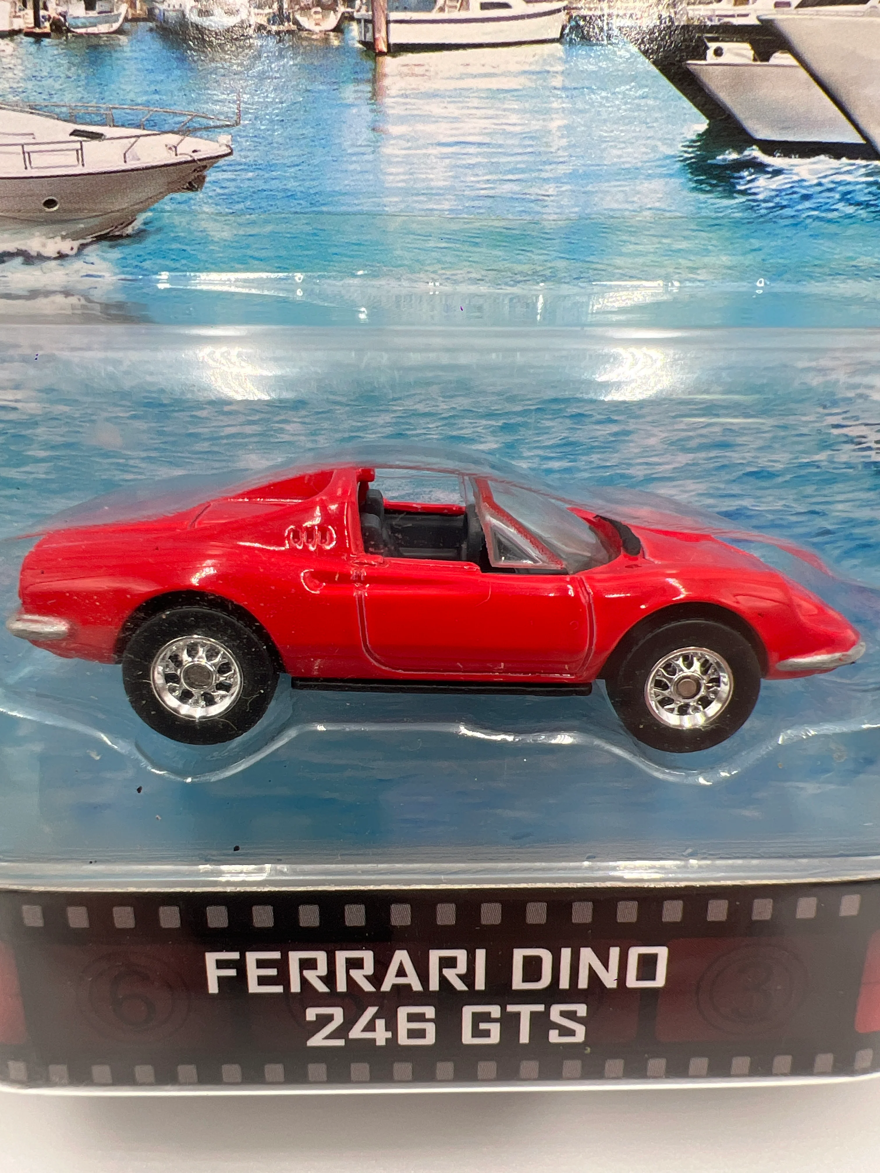 Hot Wheels Retro Entertainment Hart to Hart Ferrari Dino 246 GTS Red W/Protector - Image 3