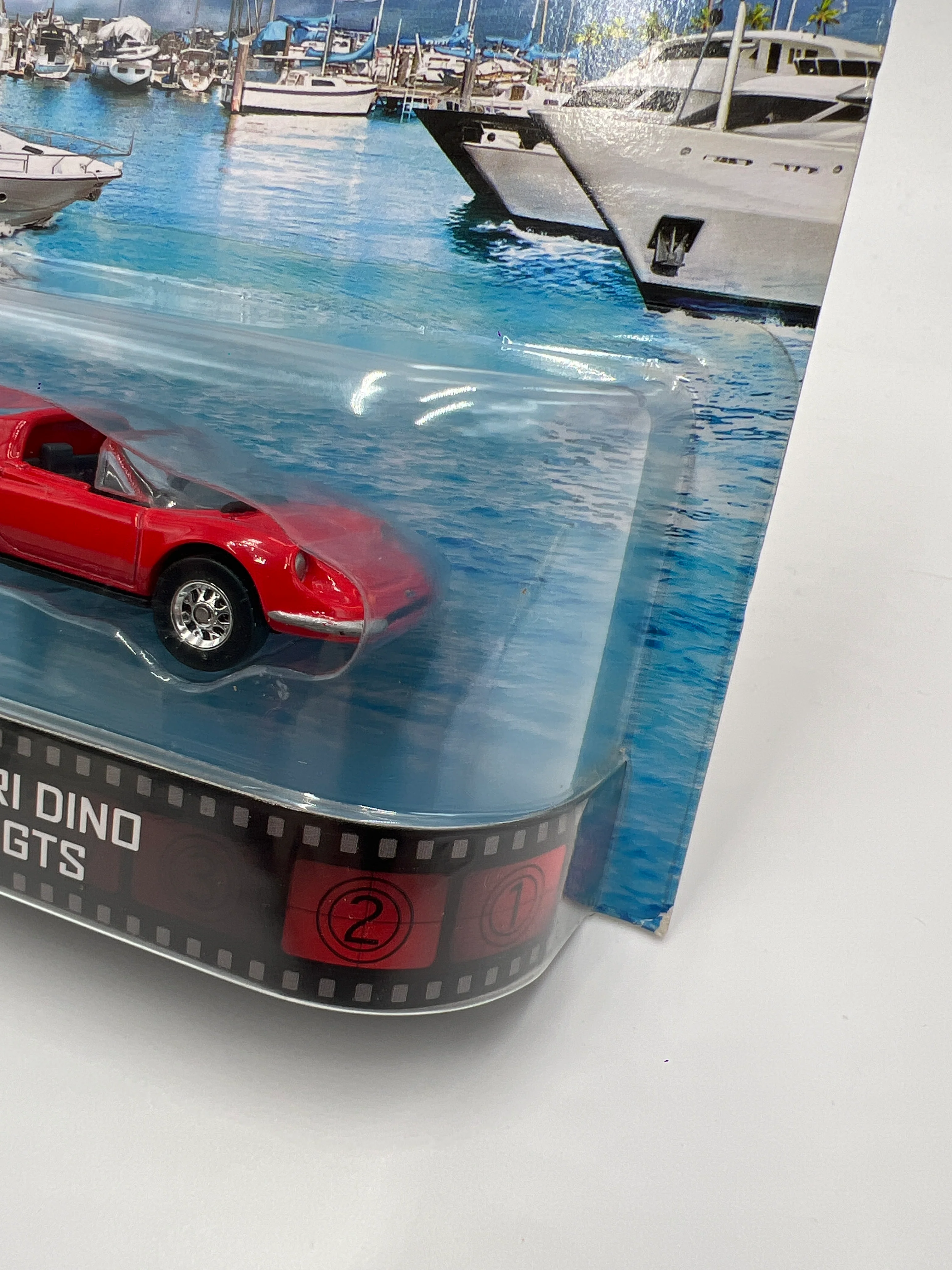 Hot Wheels Retro Entertainment Hart to Hart Ferrari Dino 246 GTS Red W/Protector - Image 4