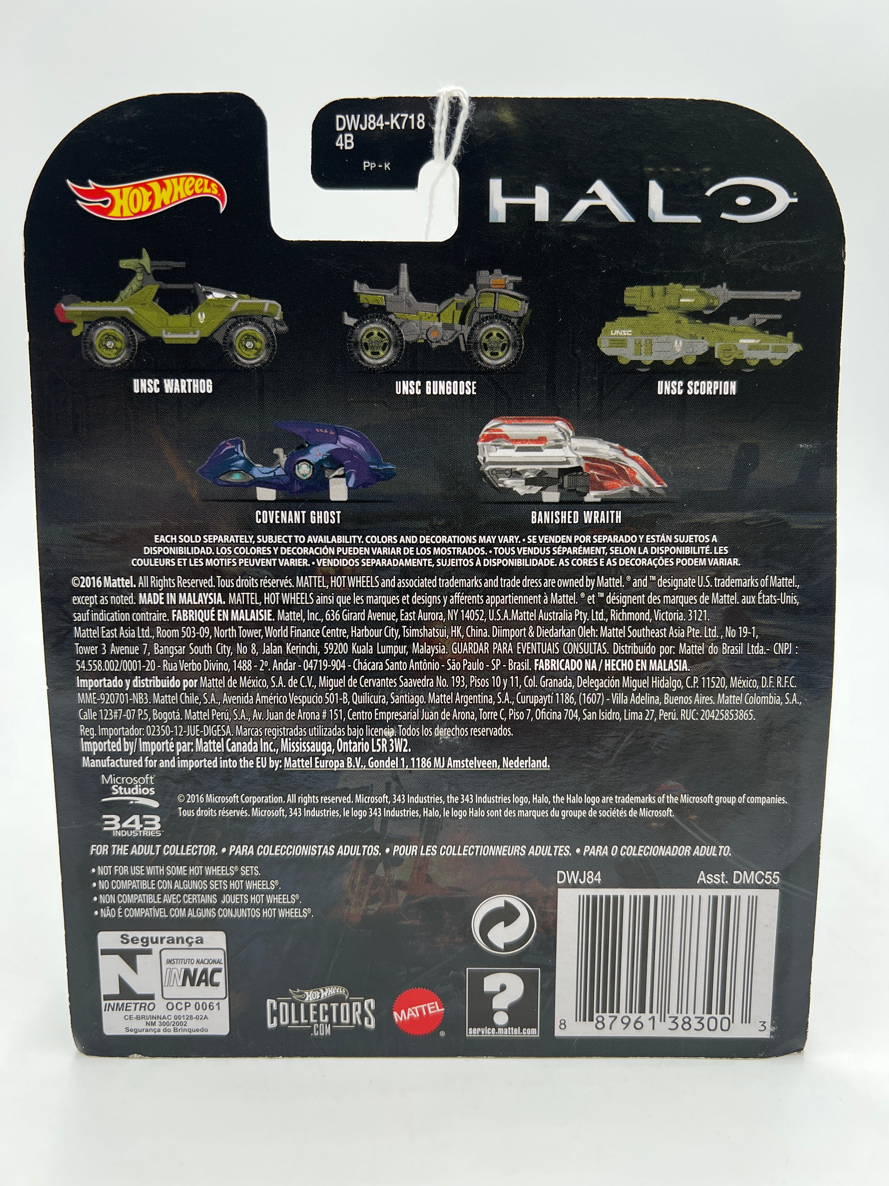 Hot Wheels Retro Entertainment Halo Wars 2 Banished Wraith 241G - Image 6