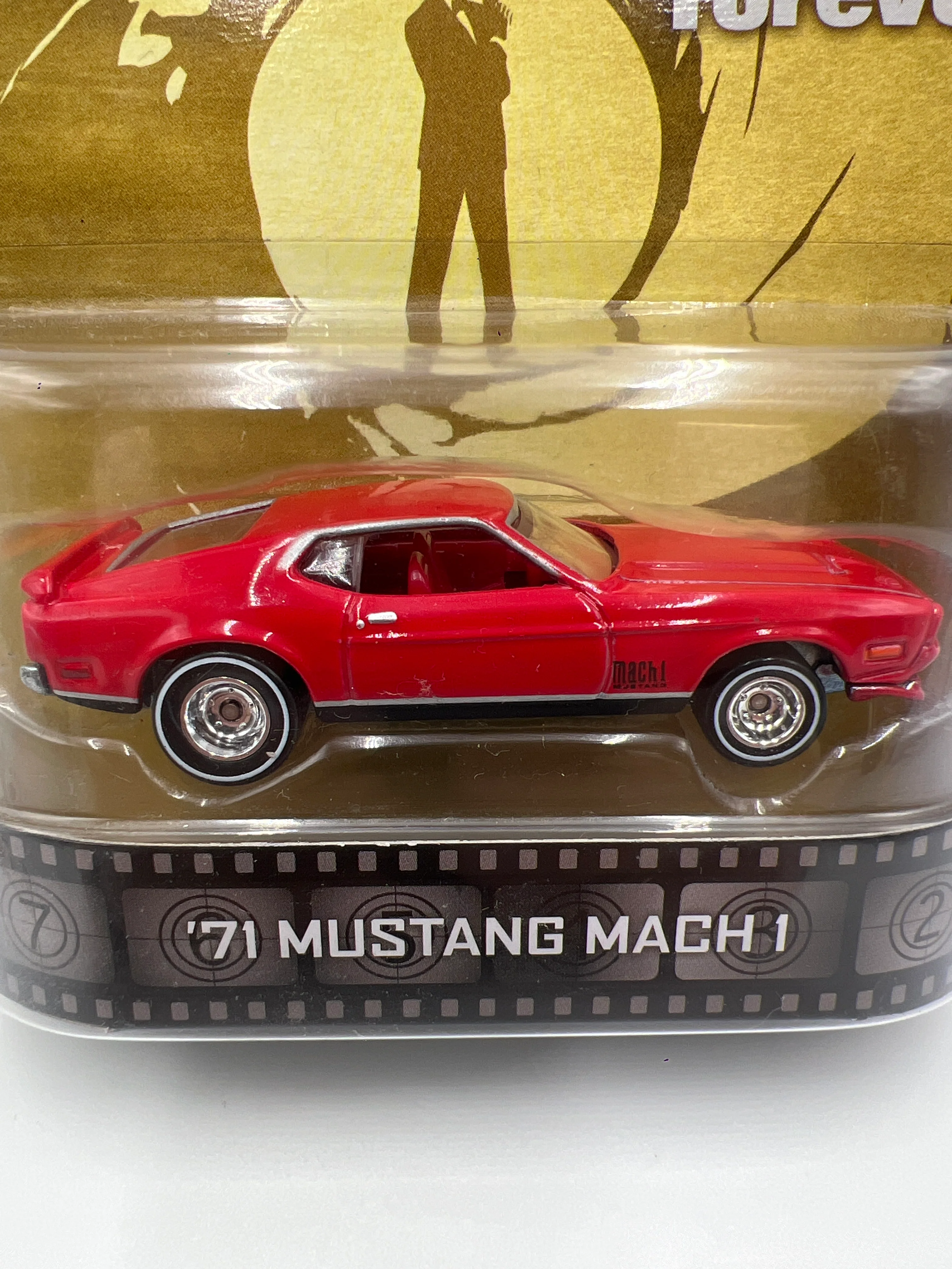 Hot Wheels Retro Entertainment James Bond 007 Diamonds Are Forever 71 Mustang Mach 1 Red - Image 3