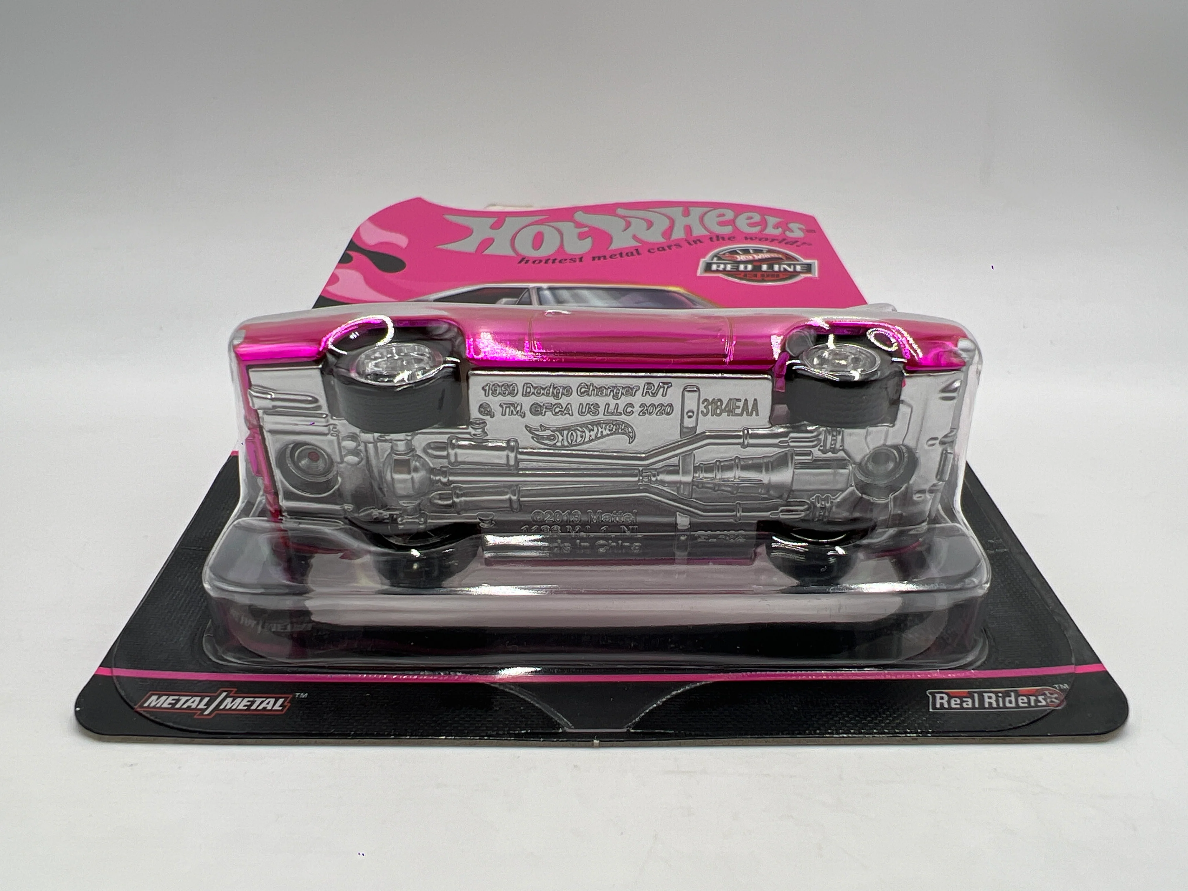 2025 Hot Wheels RLC Club Exclusive 1969 Dodge Charger R/T Pink W/Protector - Image 5