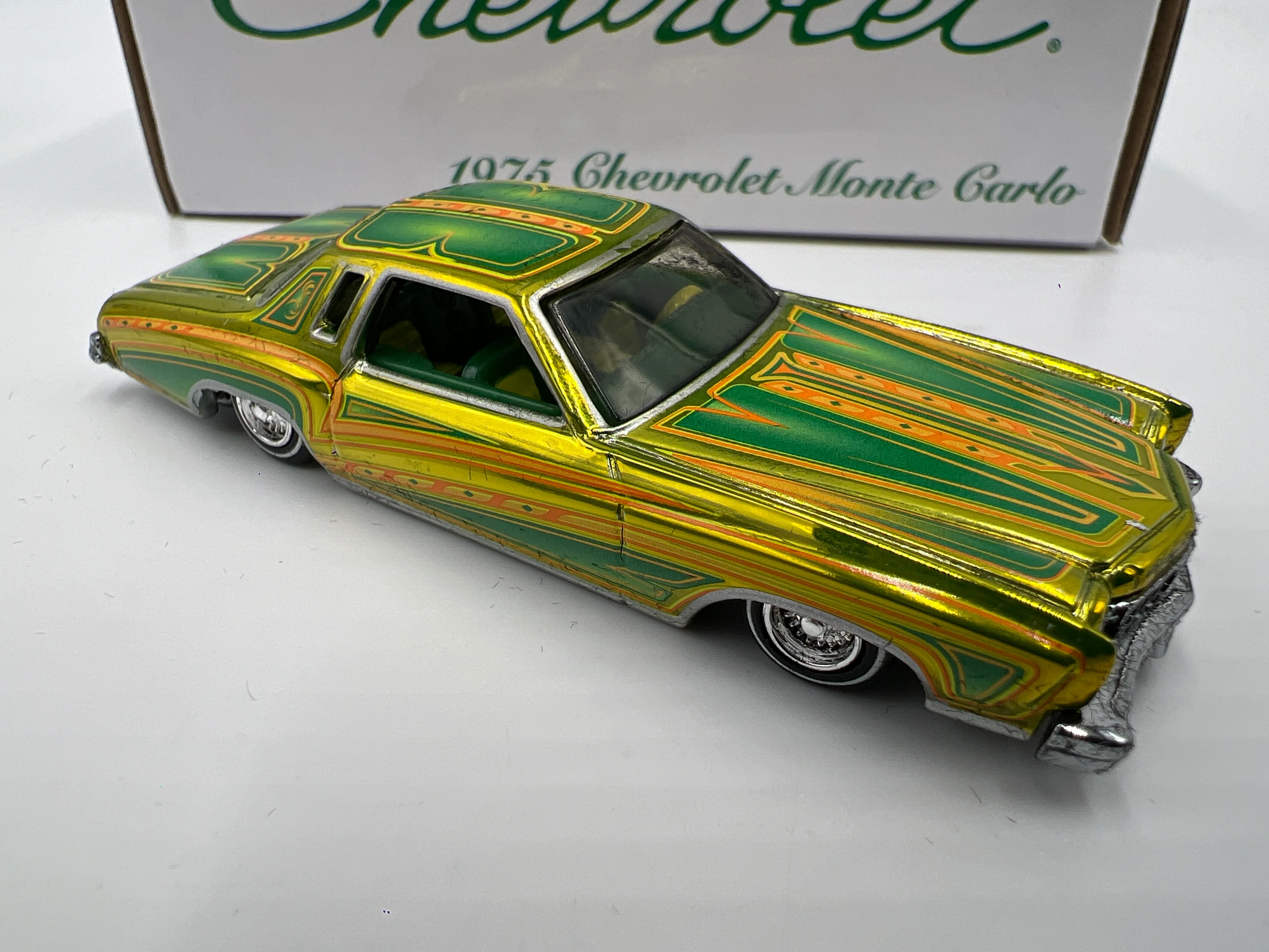 Hot Wheels RLC Lowrider 1975 Chevrolet Monte Carlo Green - Image 3