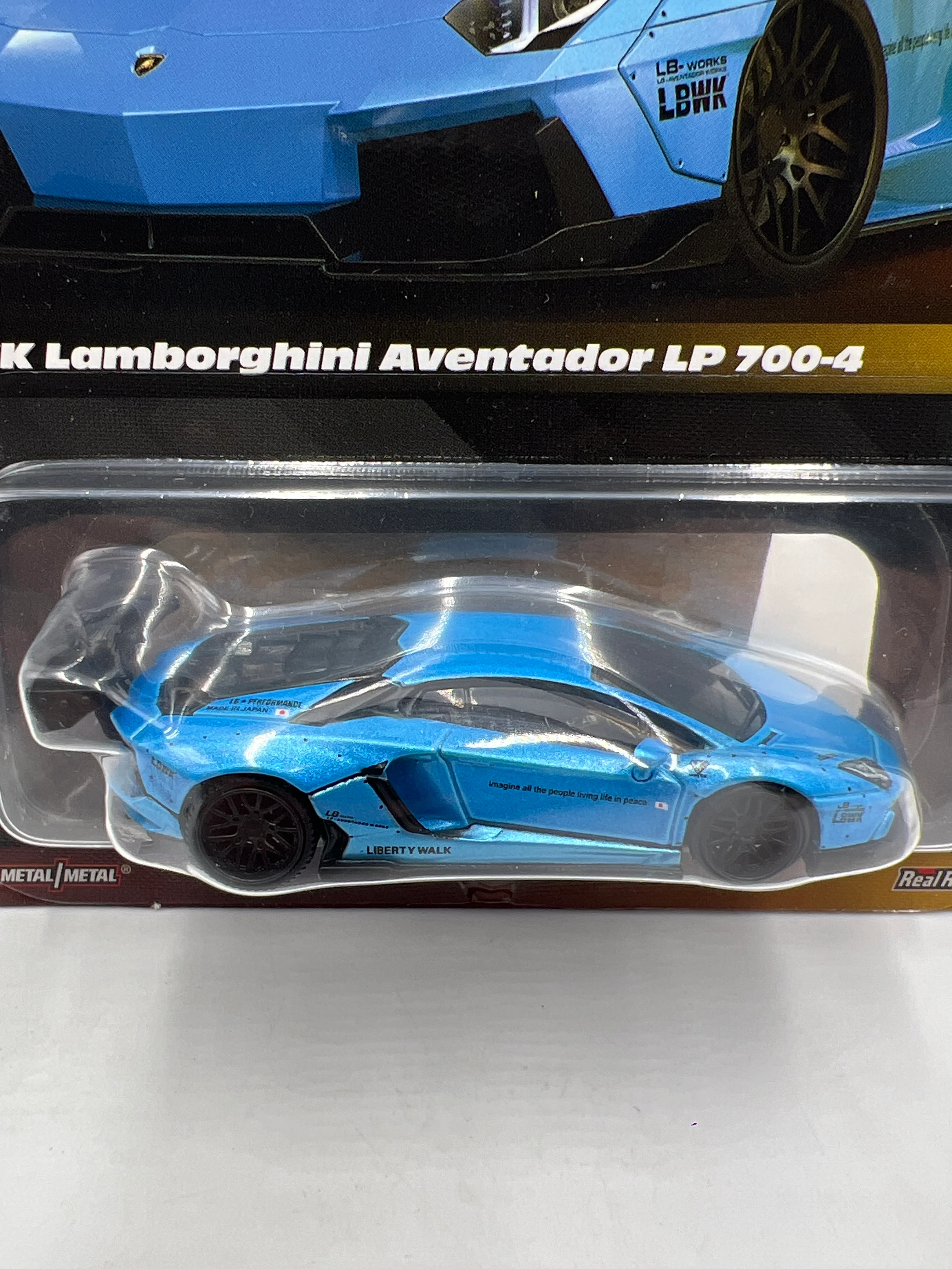 Hot Wheels RLC Elite 64 #4 LBWK Lamborghini Aventador LP 700-4 Blue W/Protector - Image 2