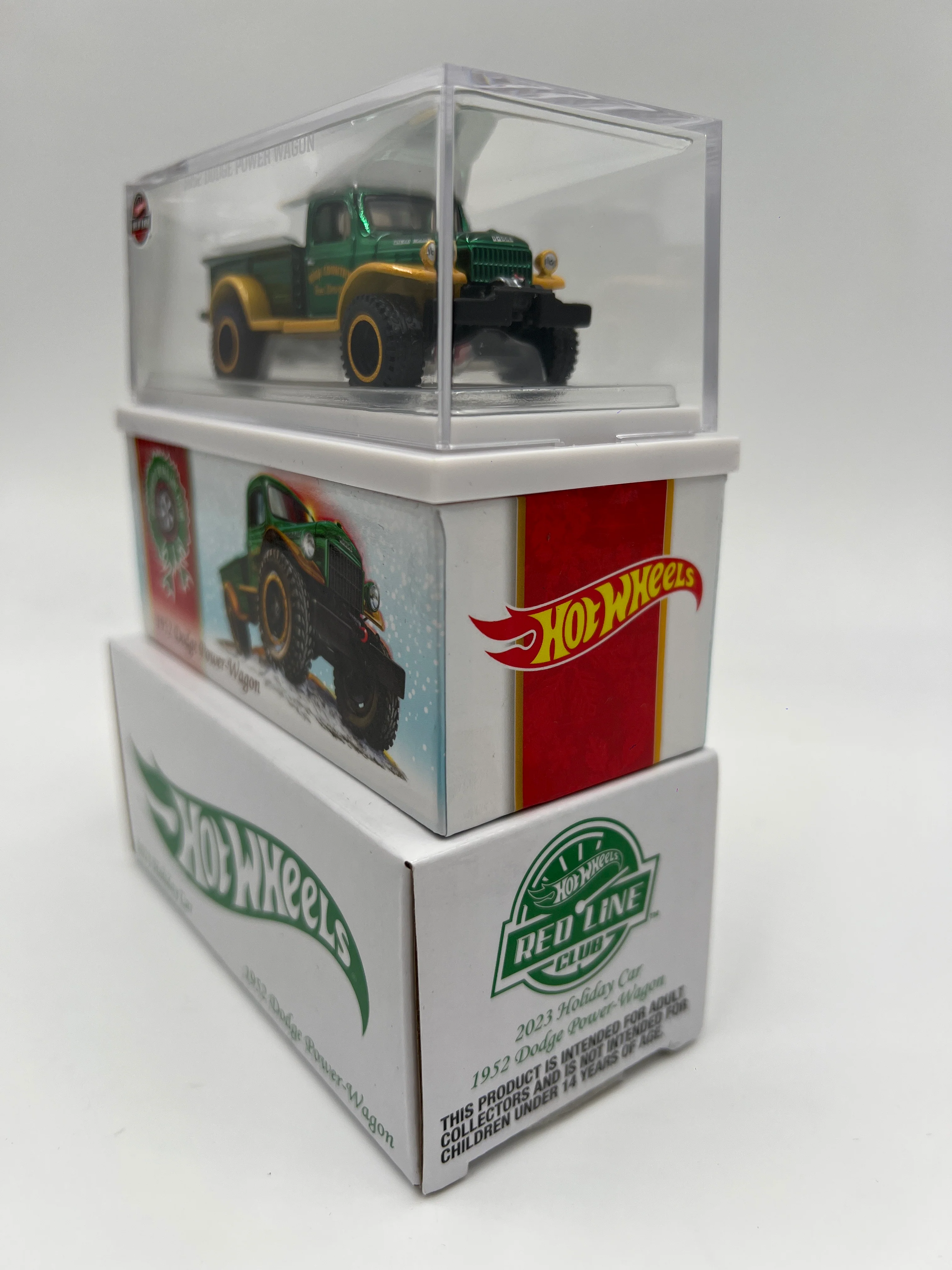 Hot Wheels RLC 2023 Holiday Car 1952 Dodge Power Wagon Green #2172/30000 - Image 4