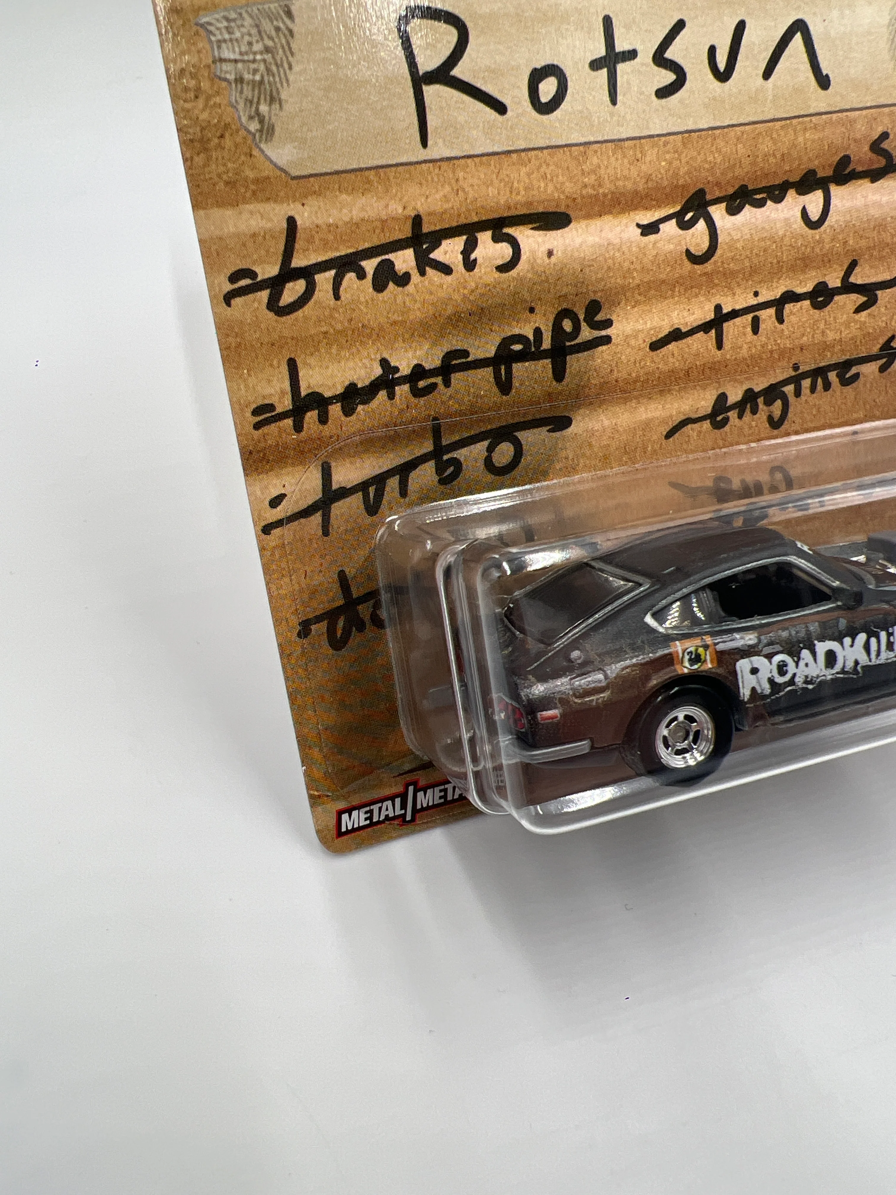 Hot Wheels RLC Motortrend Roadkill Custom 71 Datsun 240Z Rotsun W/Protector - Image 4