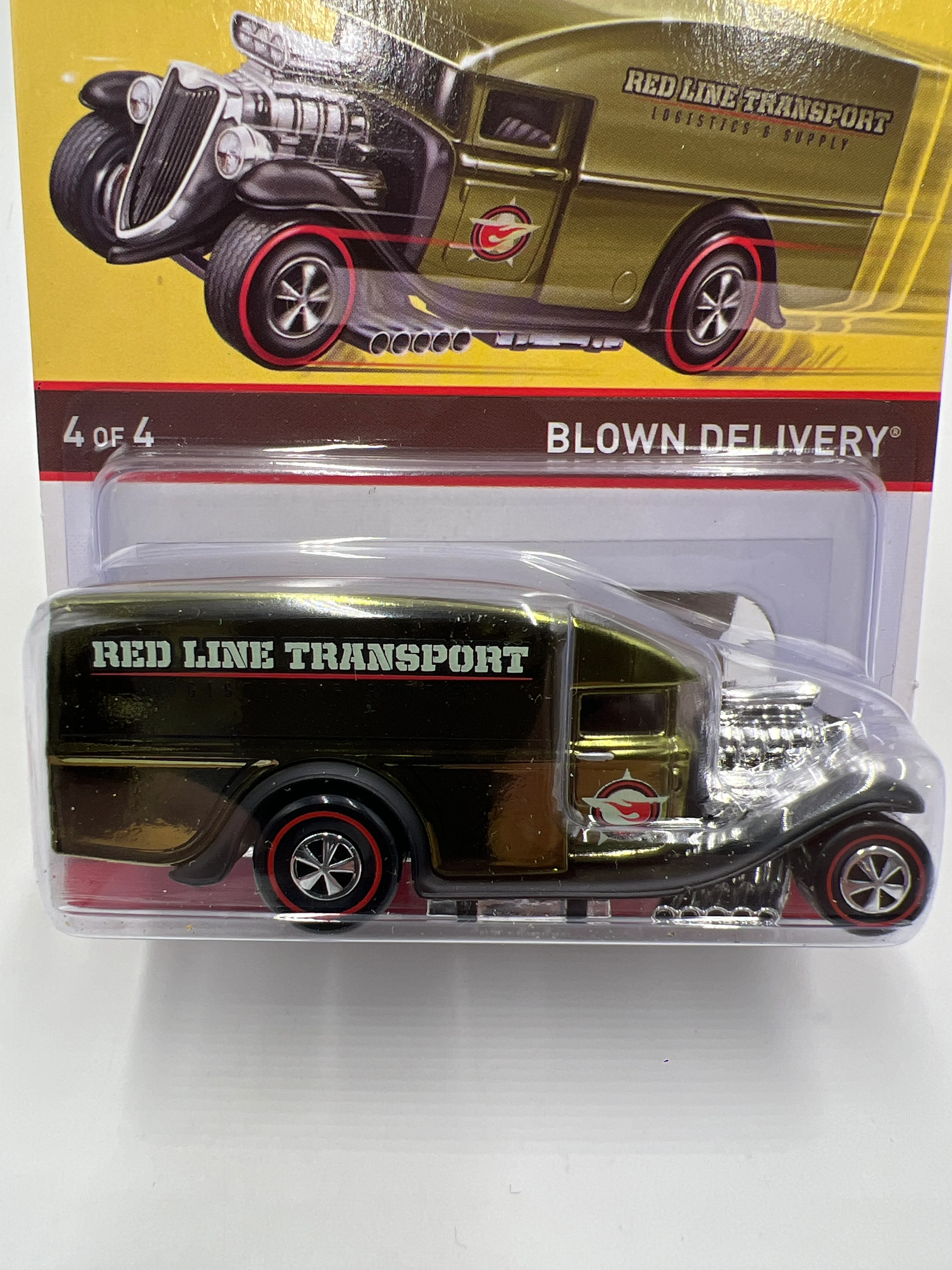 2013 Hot Wheels RLC Neo-Classics Series 12 #4 3317/4500 Blown Delivery Green W/Protector - Image 2