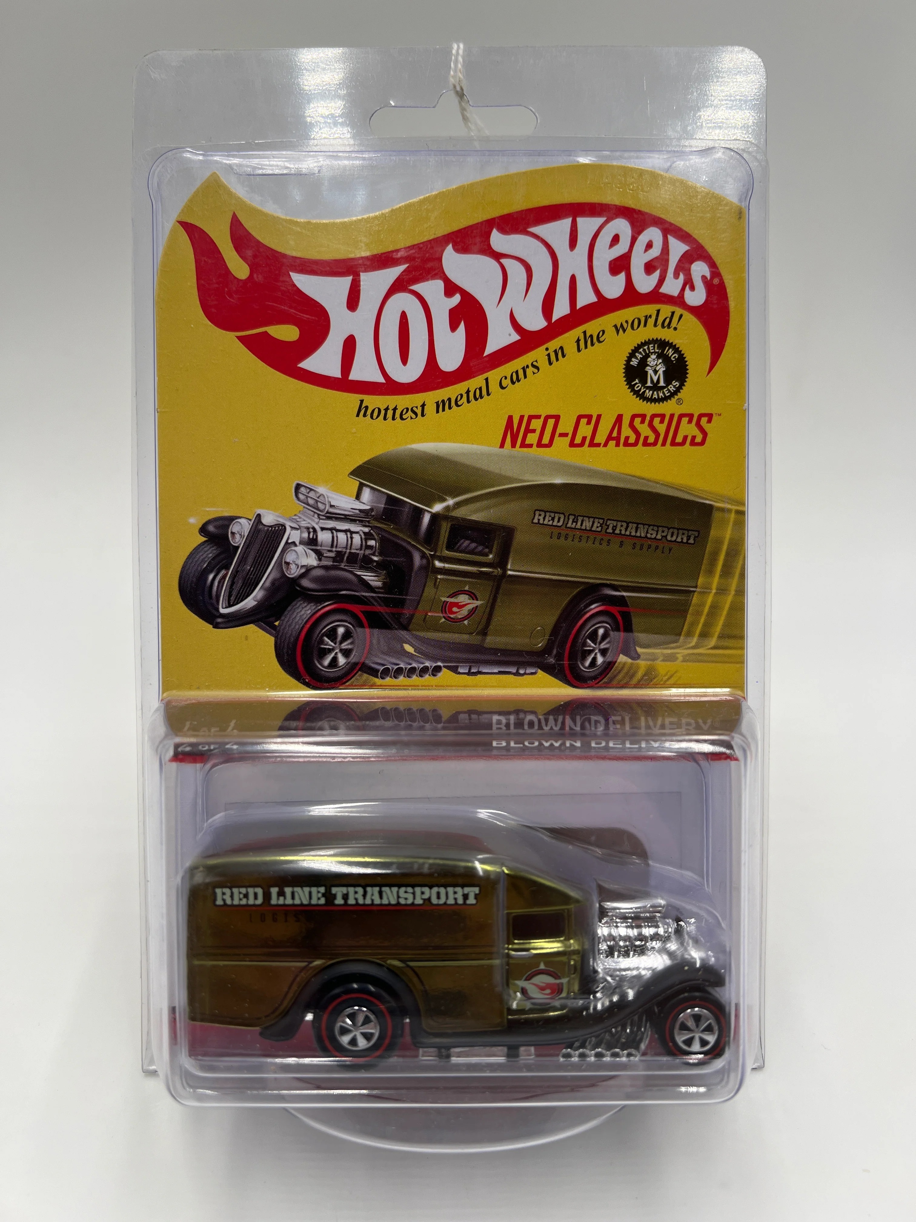 2013 Hot Wheels RLC Neo-Classics Series 12 #4 3317/4500 Blown Delivery Green W/Protector - Image 8