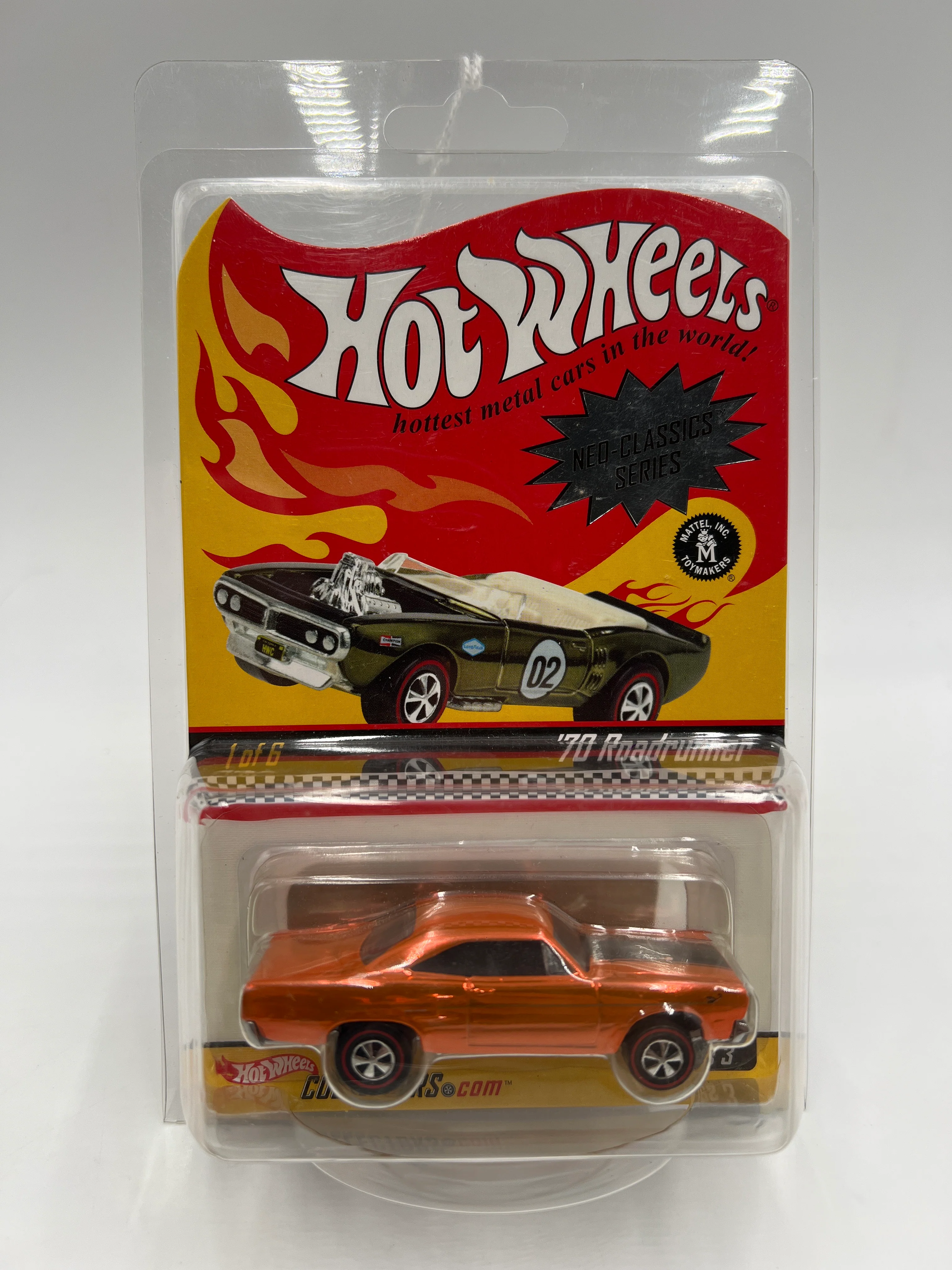 Hot Wheels RLC Neo-Classics Series 3 #1 2527/10500 70 Roadrunner Orange W/Protector - Image 8