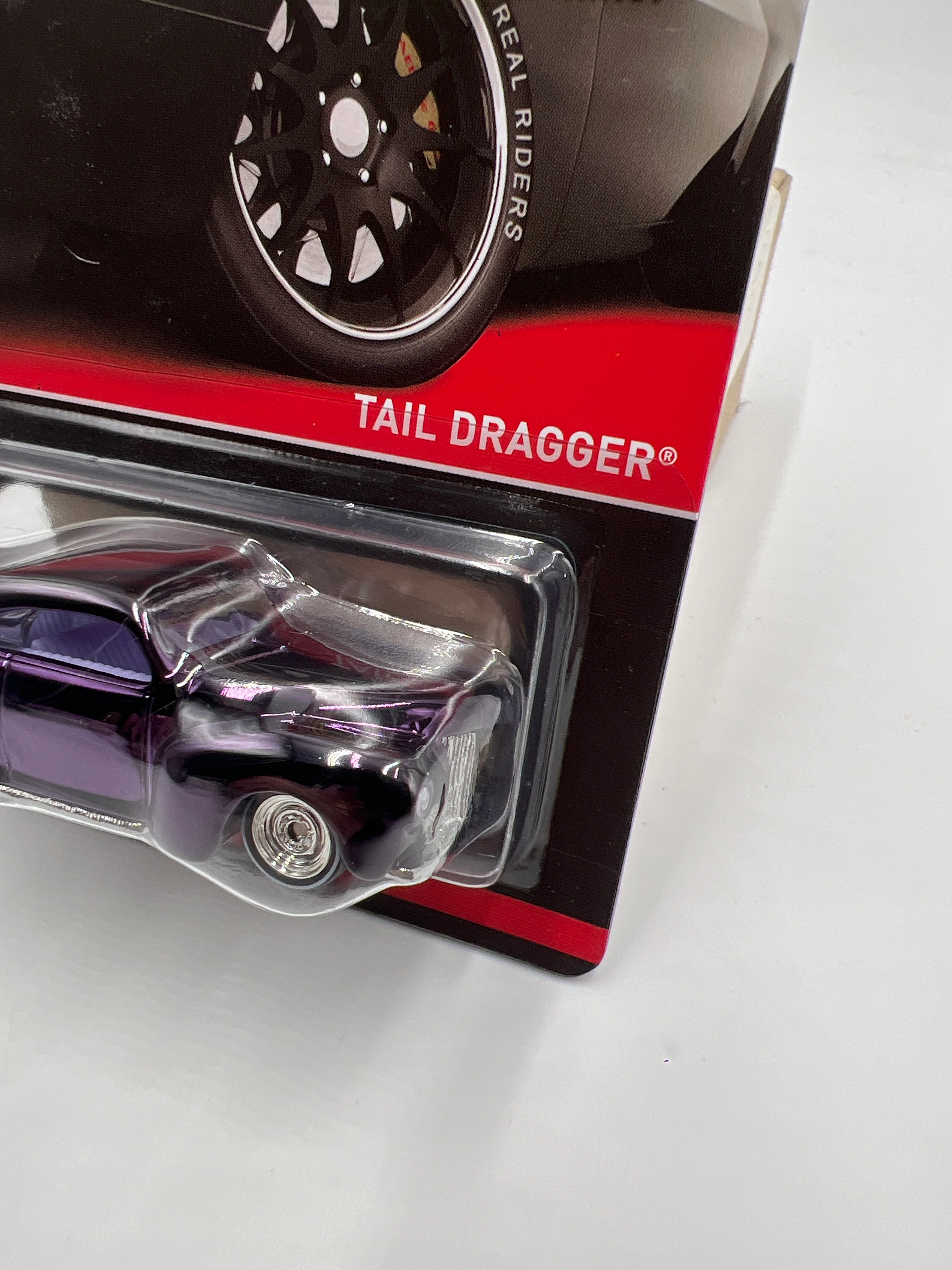 Hot Wheels RLC Real Riders Series 11 #2 1990/4000 Tail Dragger Purple W/Protector - Image 3