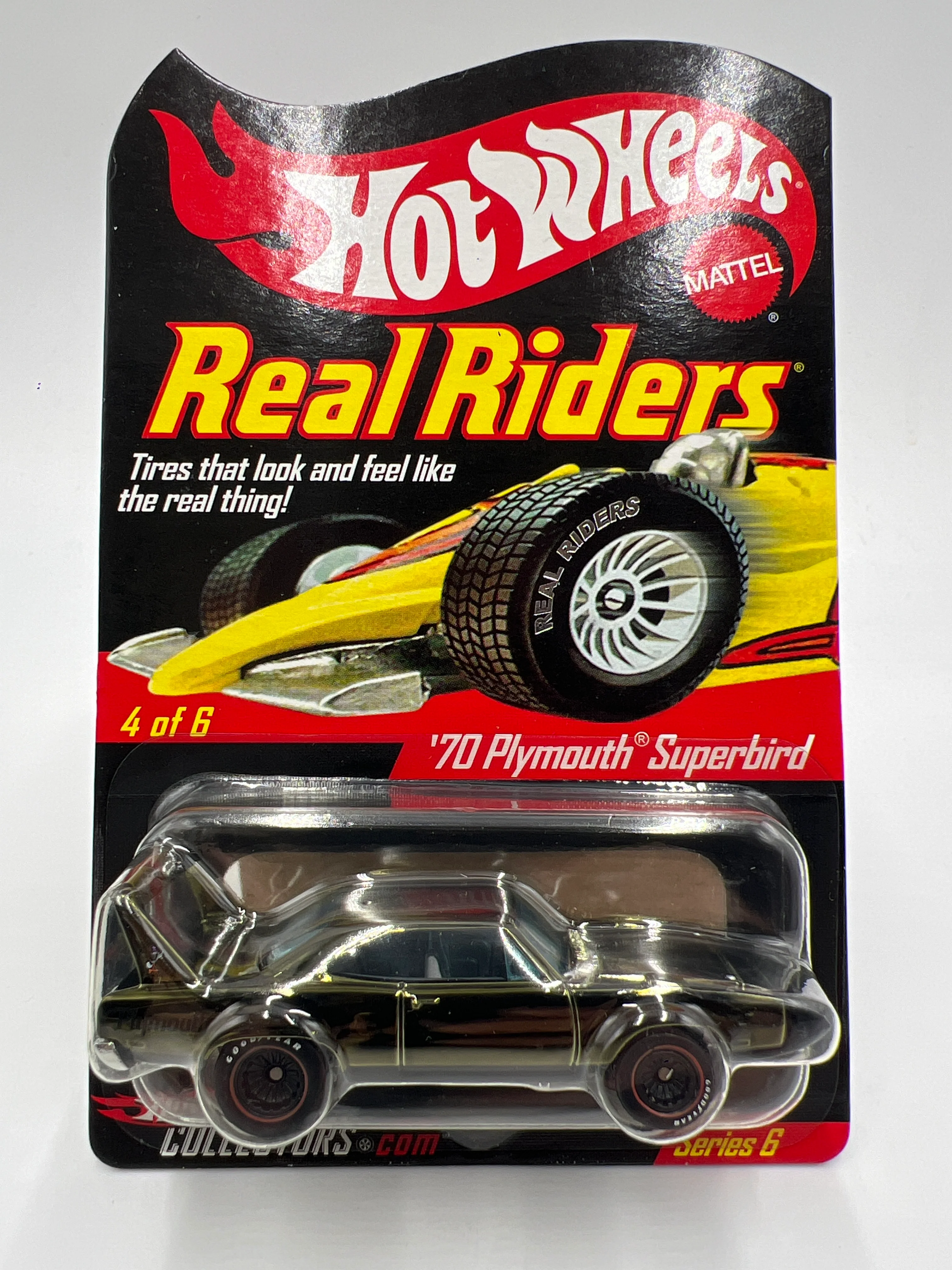 Hot Wheels RLC Real Riders Series 6 #1425/11000 70 Plymouth Superbird Green W/Protector - Image 2
