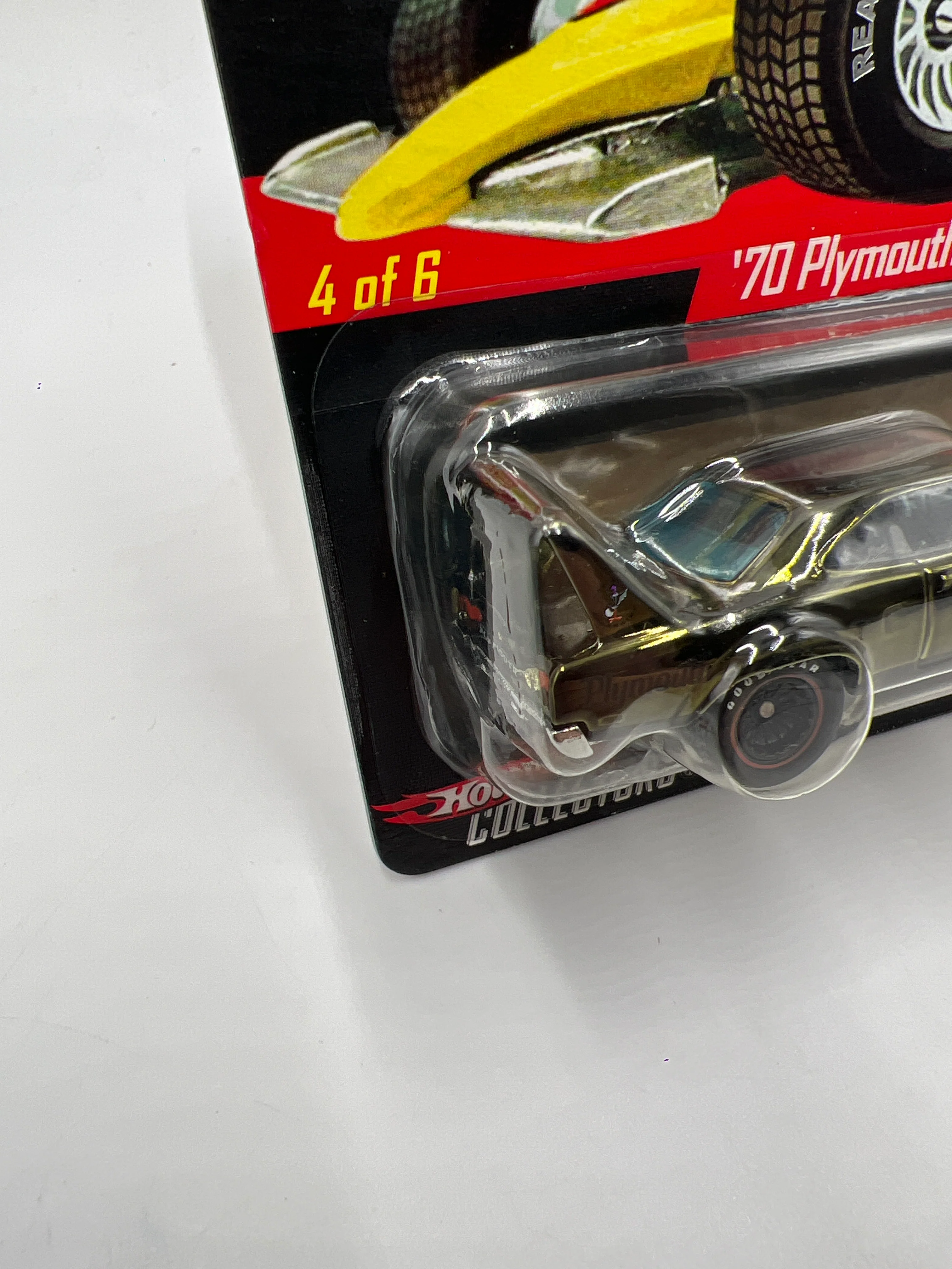 Hot Wheels RLC Real Riders Series 6 #1425/11000 70 Plymouth Superbird Green W/Protector - Image 5