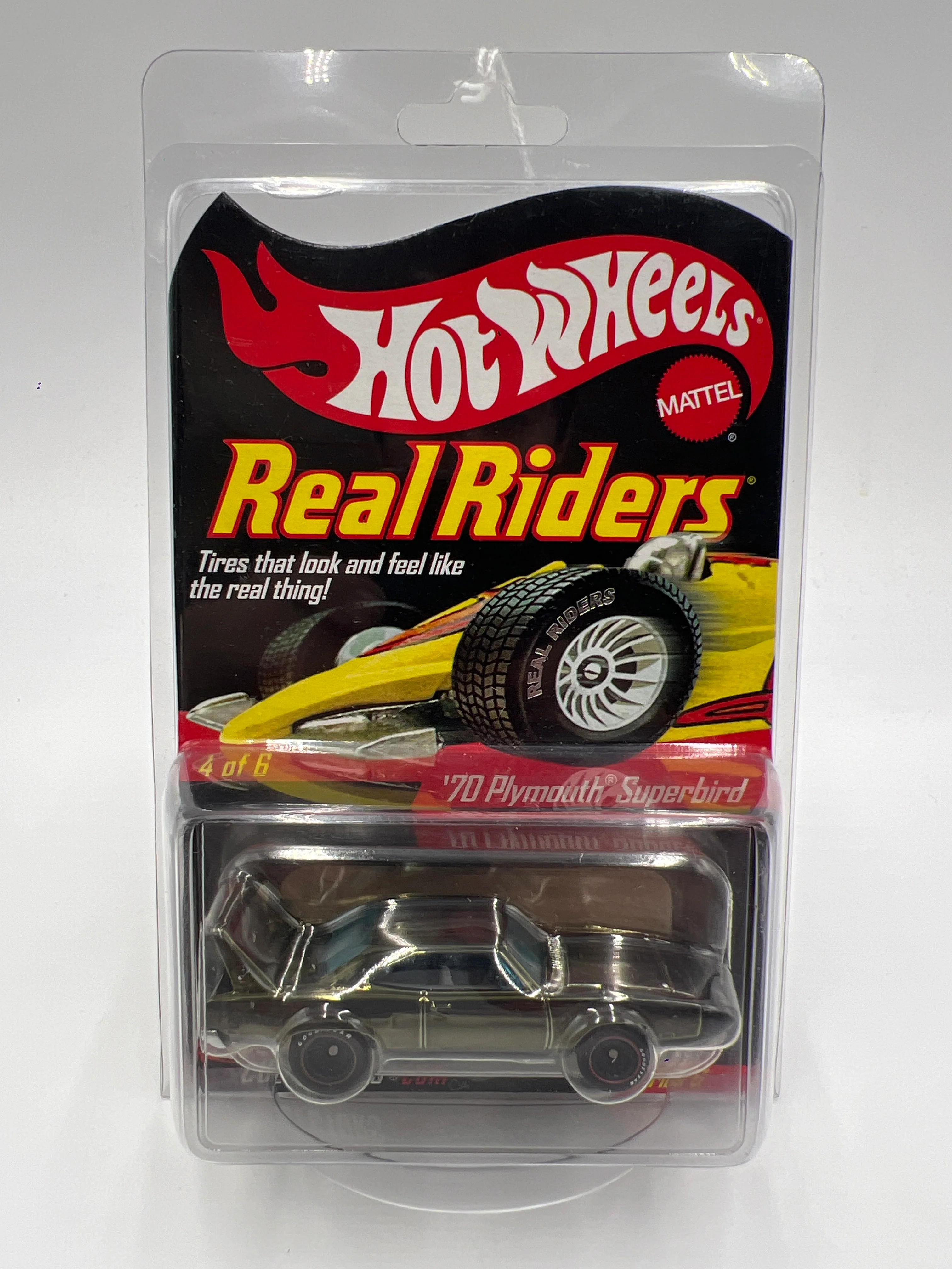 Hot Wheels RLC Real Riders Series 6 #1425/11000 70 Plymouth Superbird Green W/Protector - Image 9
