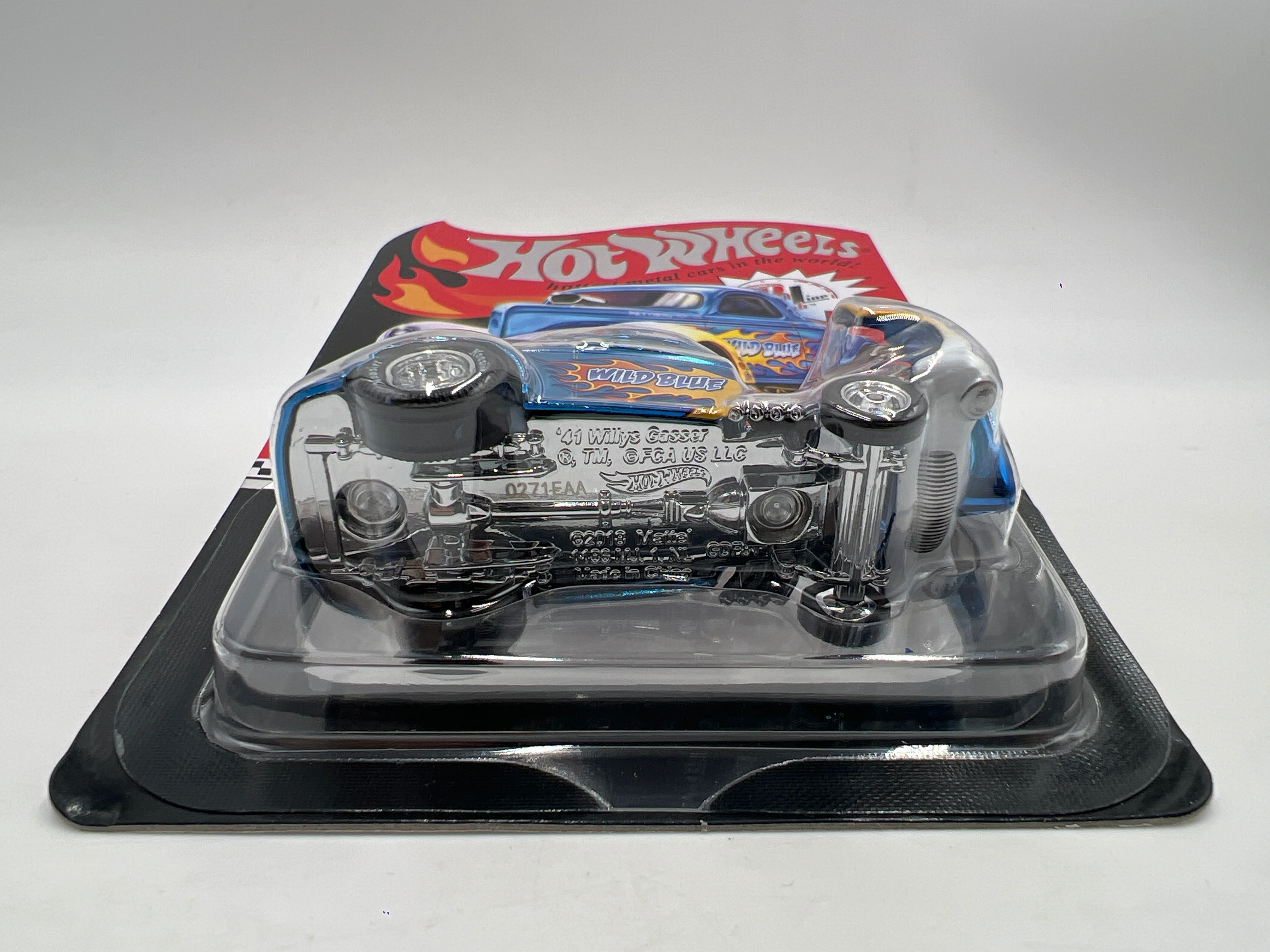 2020 Hot Wheels RLC sELECTIONs Series 41 Willys Gasser Blue W/Protector - Image 5