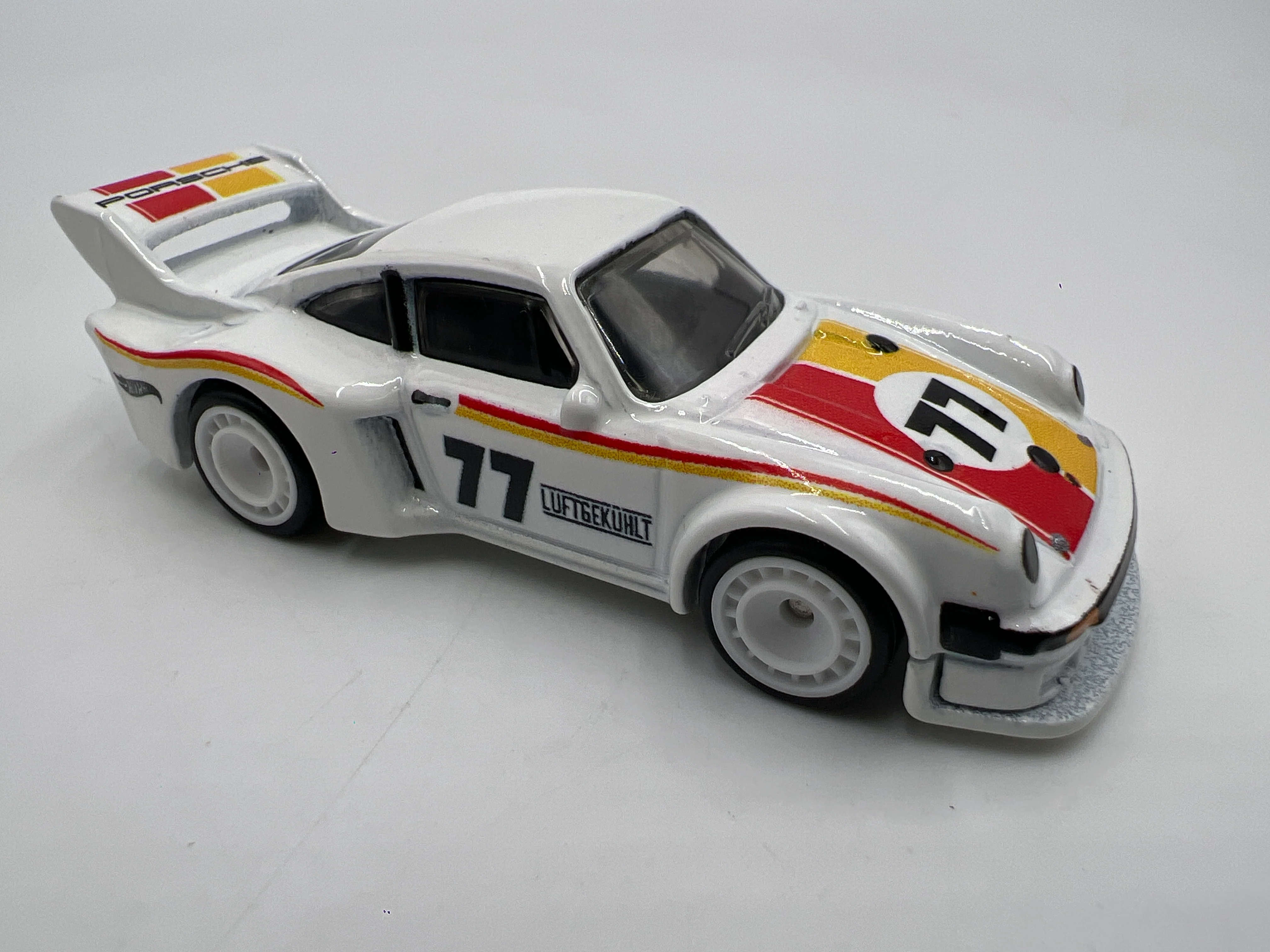 Hot Wheels Thrill Climbers Premium Porsche 934.5 White Loose - Image 2