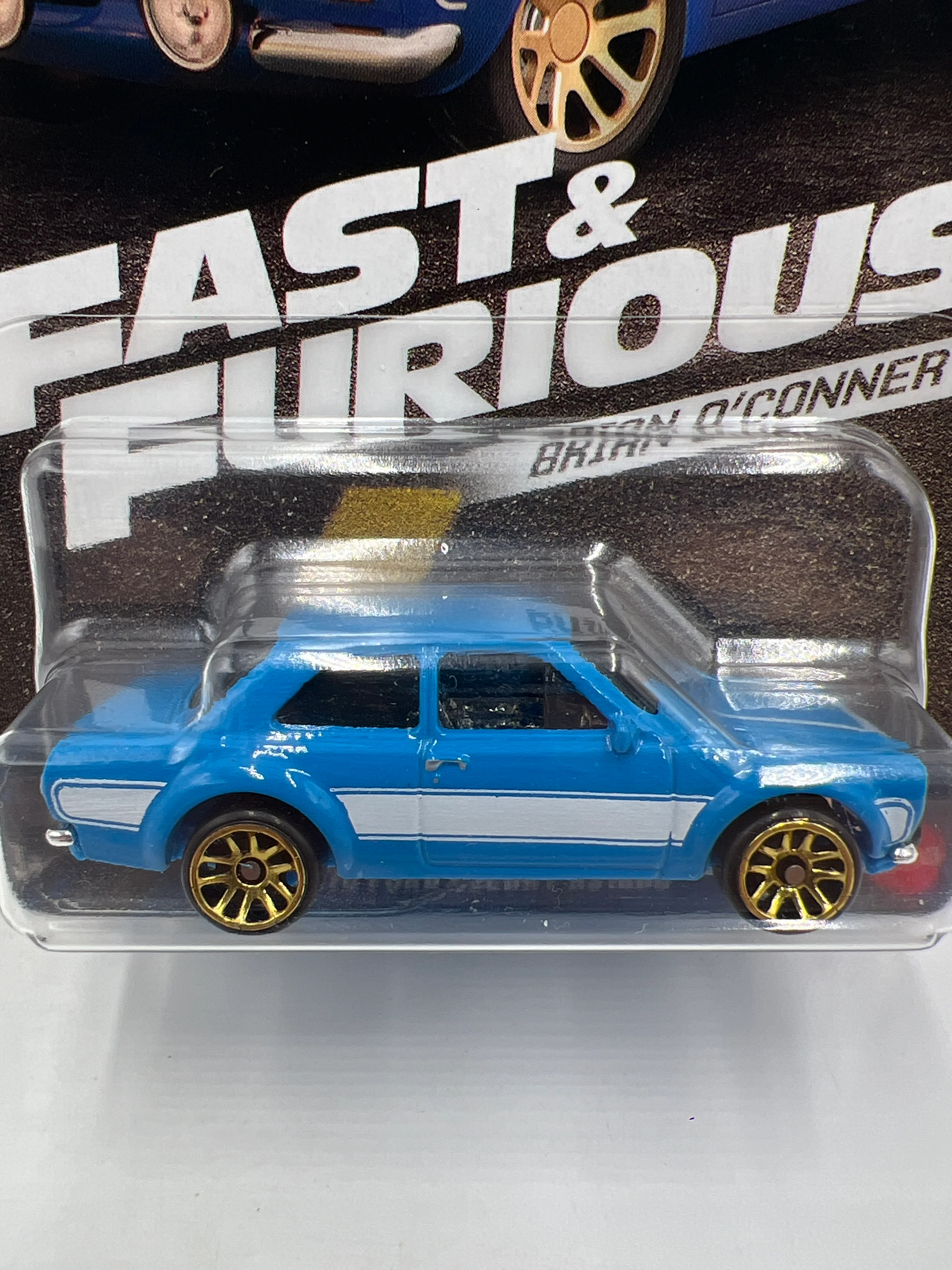 Hot Wheels Silver Series Fast & Furious Brian O’Conner #4 1970 Ford Escort RS1600 Blue 72E - Image 2
