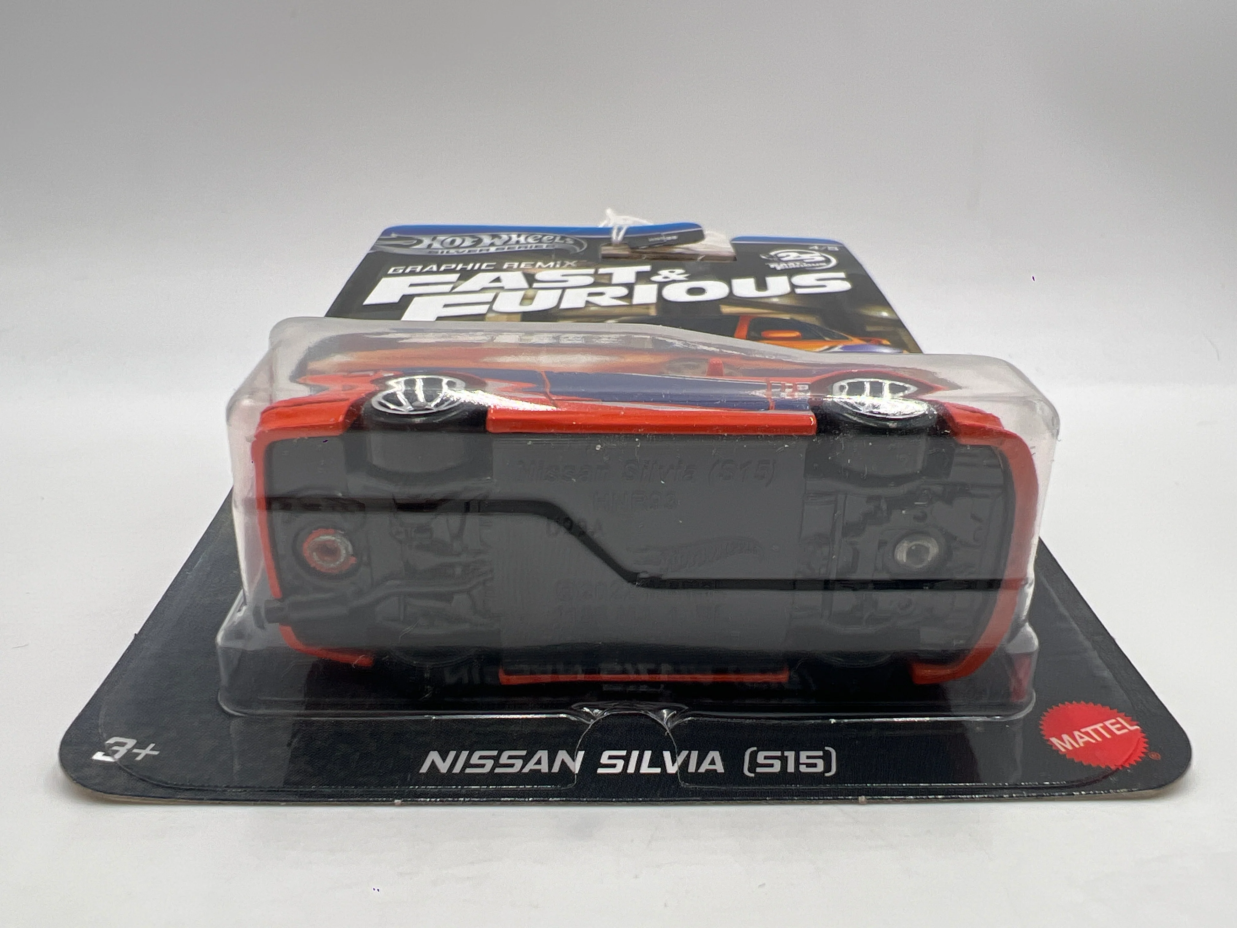 Hot Wheels Silver Series Fast & Furious Graphic Remix #4 Nissan Silvia S15 Orange 69A - Image 5
