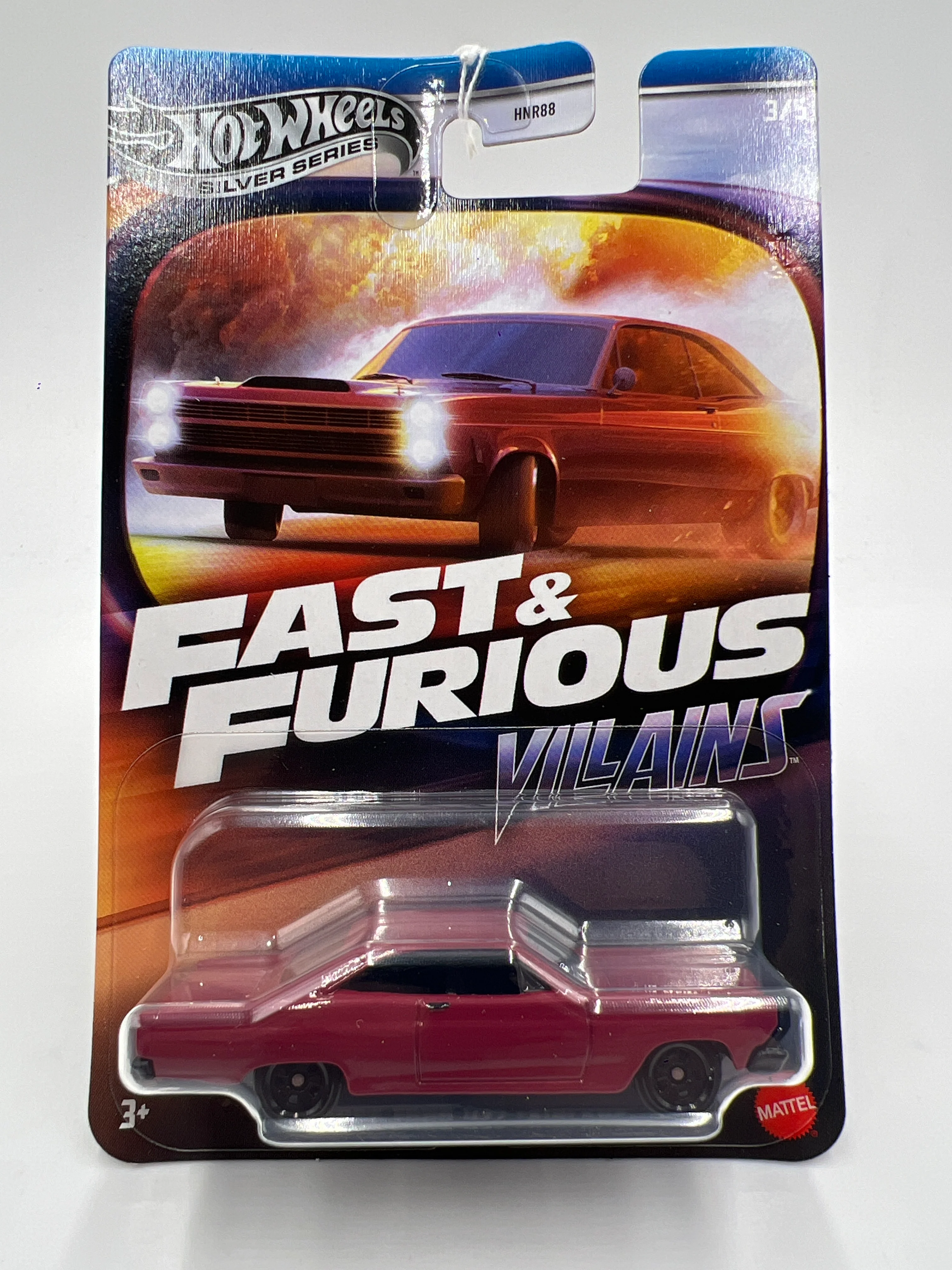 Hot Wheels Silver Series Fast & Furious Villains #3 1966 Ford 427 Fairlane Red 69C - Image 2