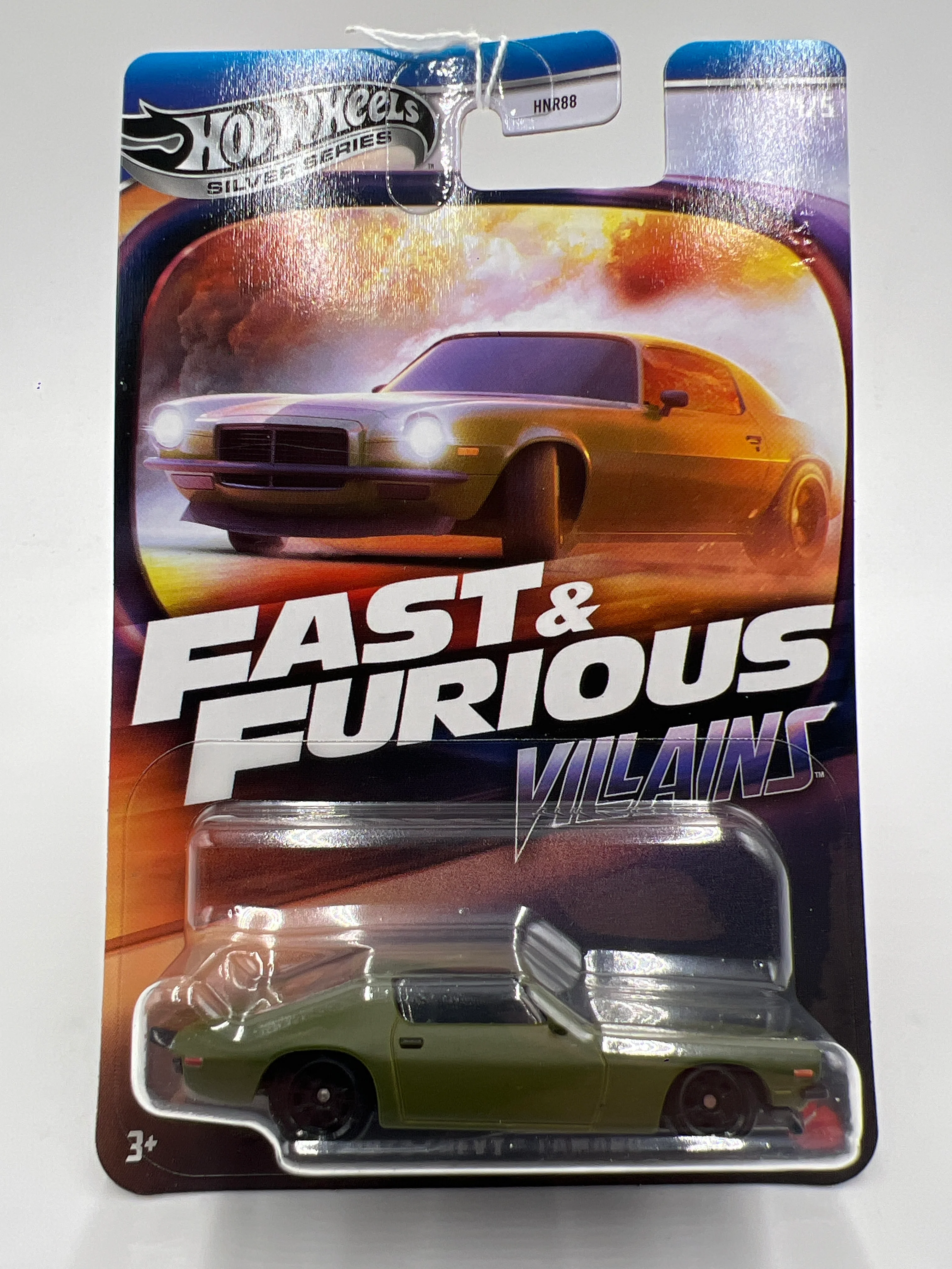 Hot Wheels Silver Series Fast & Furious Villains #4 1973 Chevy Camaro Green 69B - Image 2