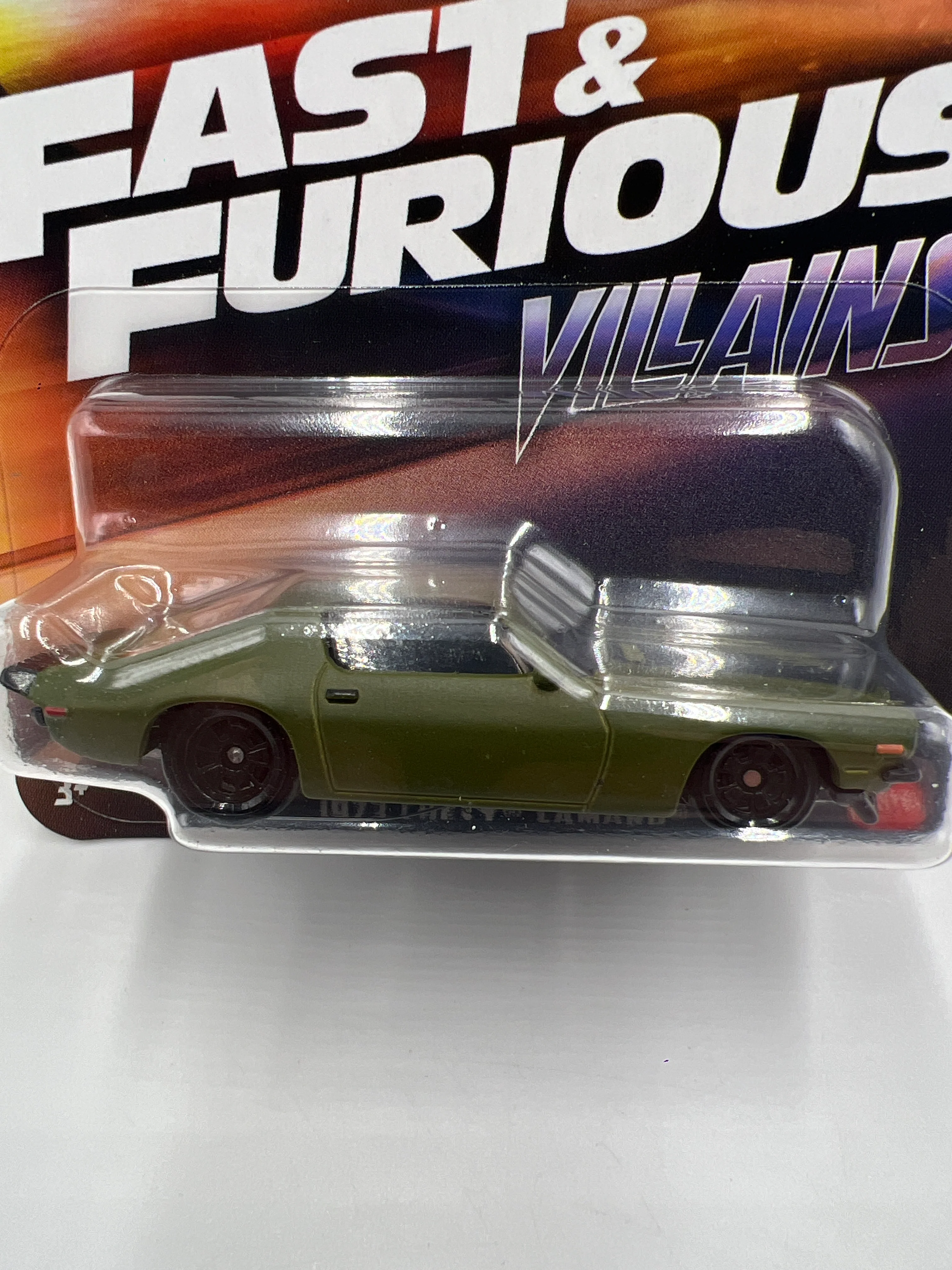 Hot Wheels Silver Series Fast & Furious Villains #4 1973 Chevy Camaro Green 69B - Image 3