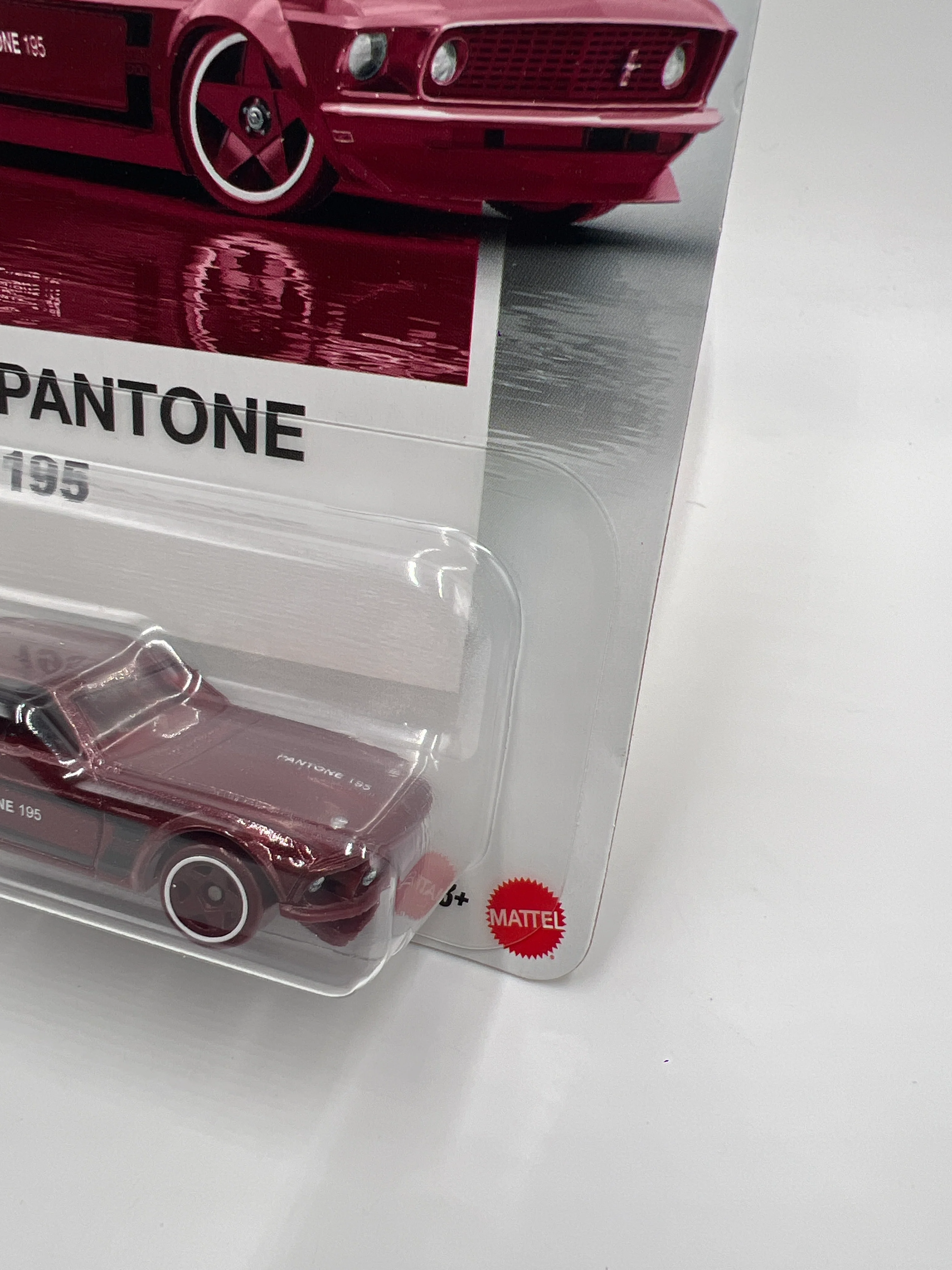 Hot Wheels Silver Series Pantone 195 #2 69 Ford Mustang Boss 302  Maroon - Image 3