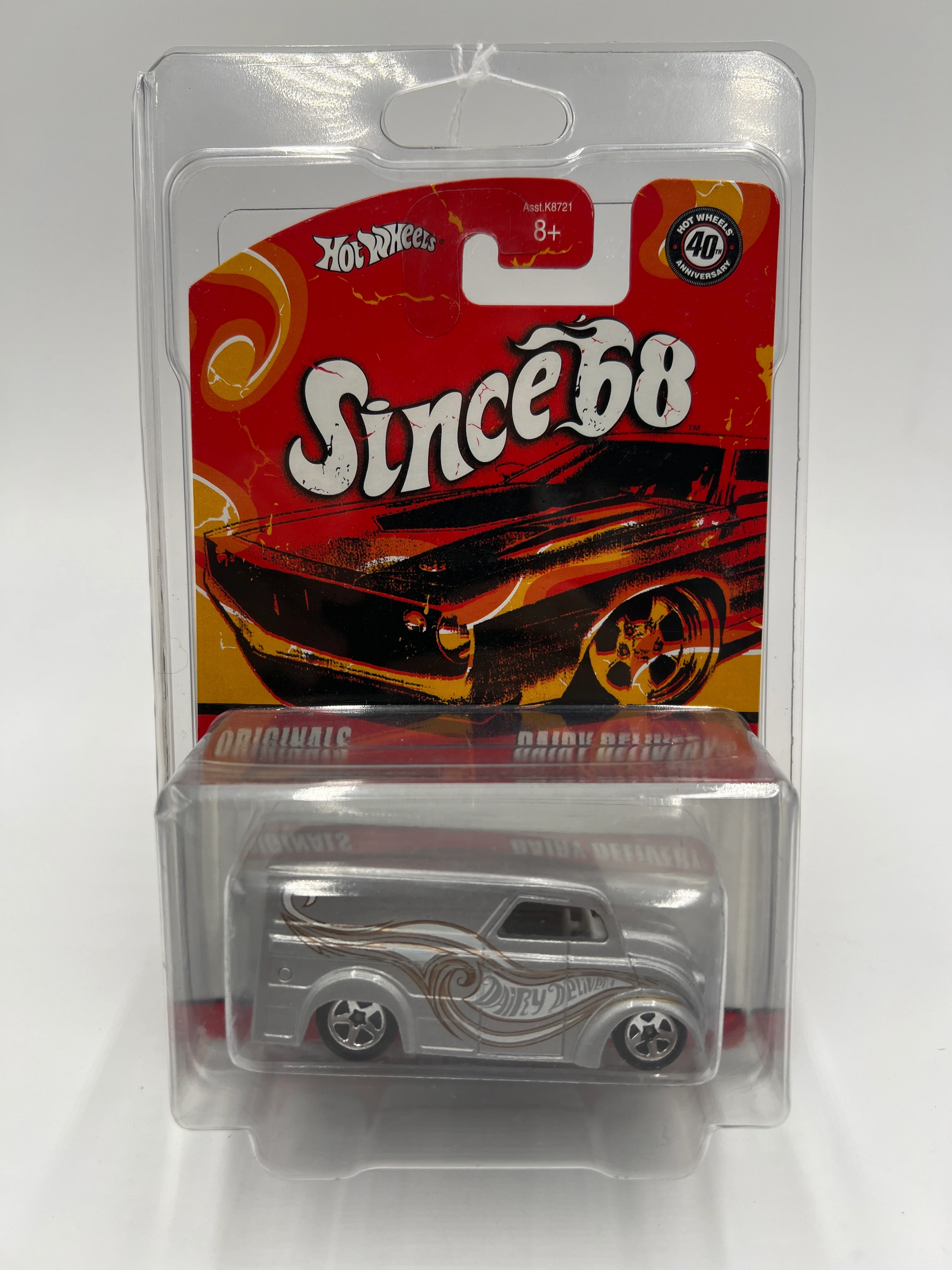 Hot Wheels Since 68 Originals #1 Dairy Delivery Silver W/Protector VHTF - Image 7