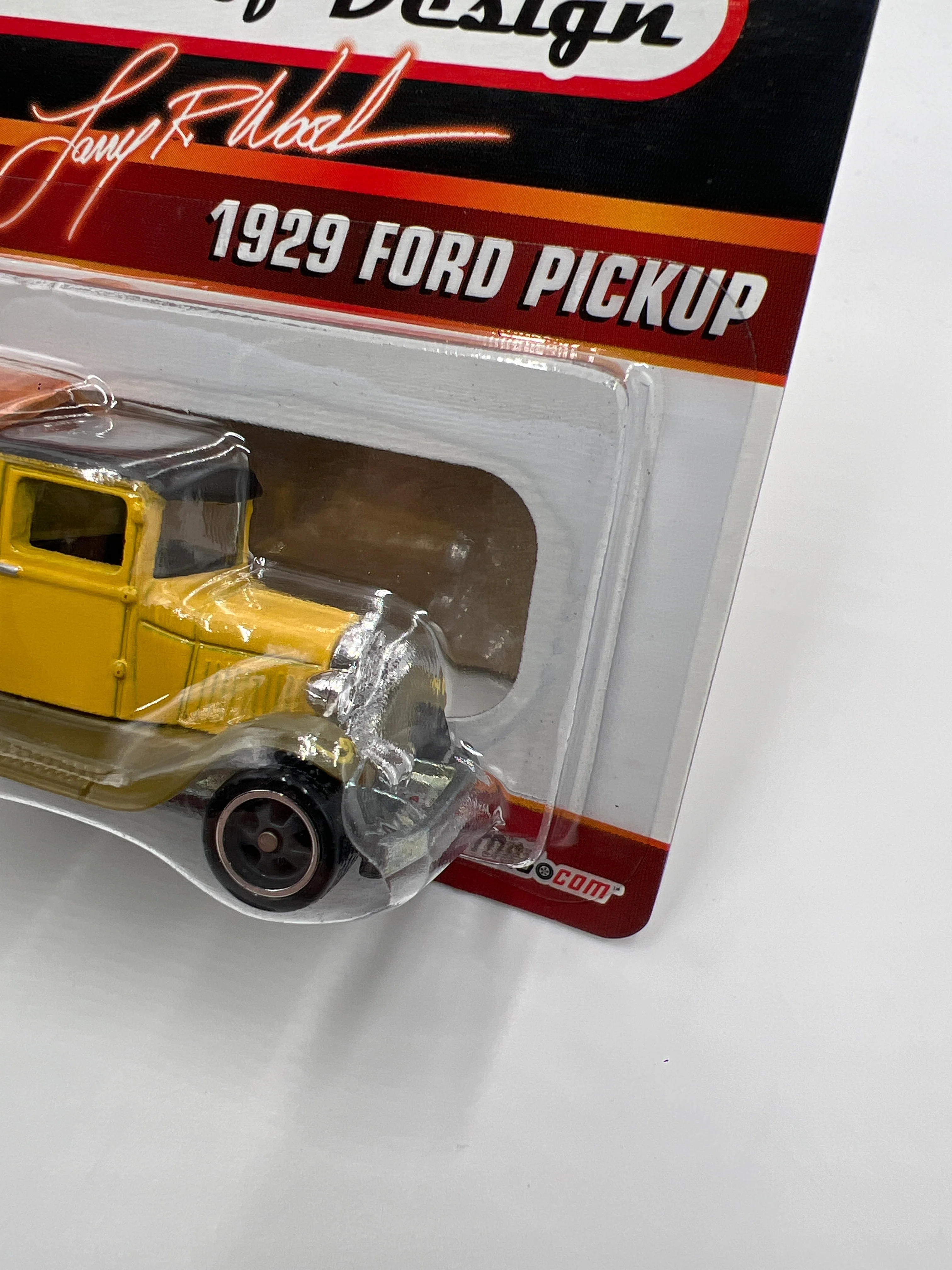Hot Wheels Larry Wood 40 Years Of Design #2485/6500 1929 Ford Pickup Yellow W/Protector - Image 4
