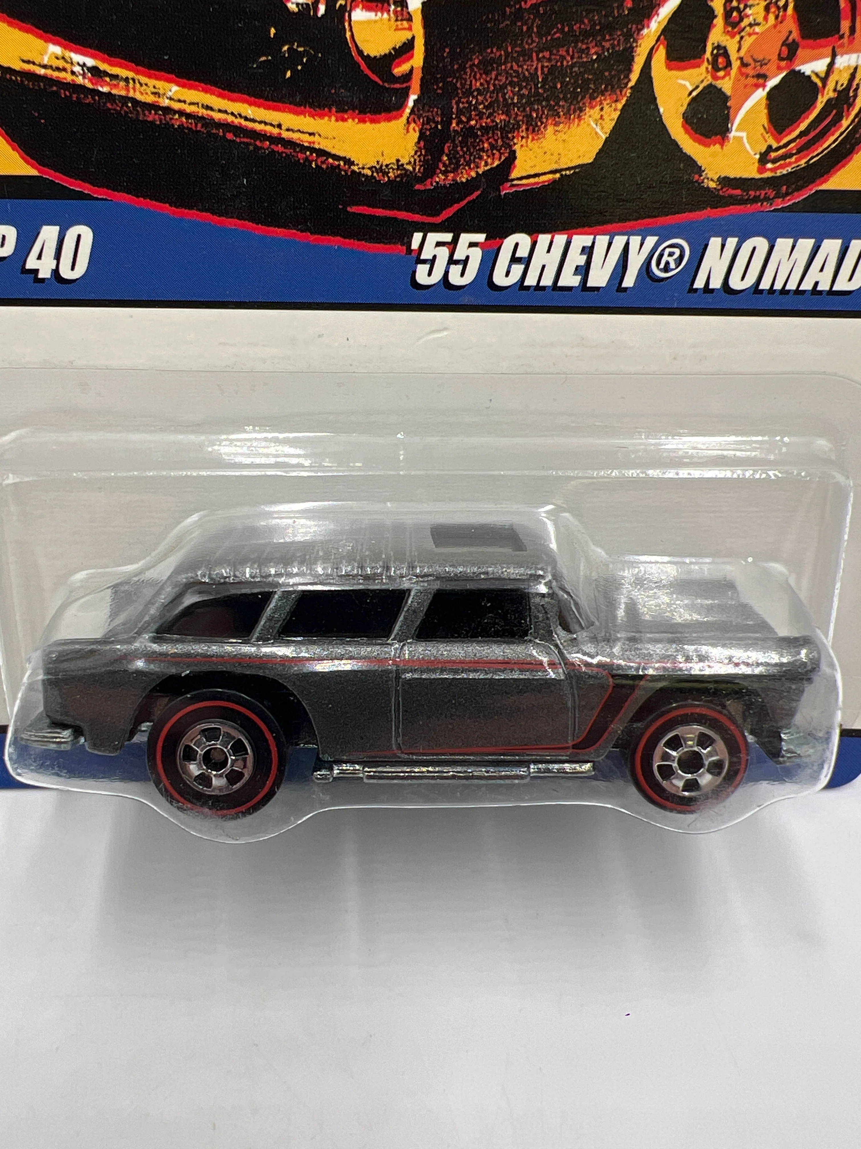 Hot Wheels Since 68 Top 40 #20 55 Chevy Nomad Gray - Image 2