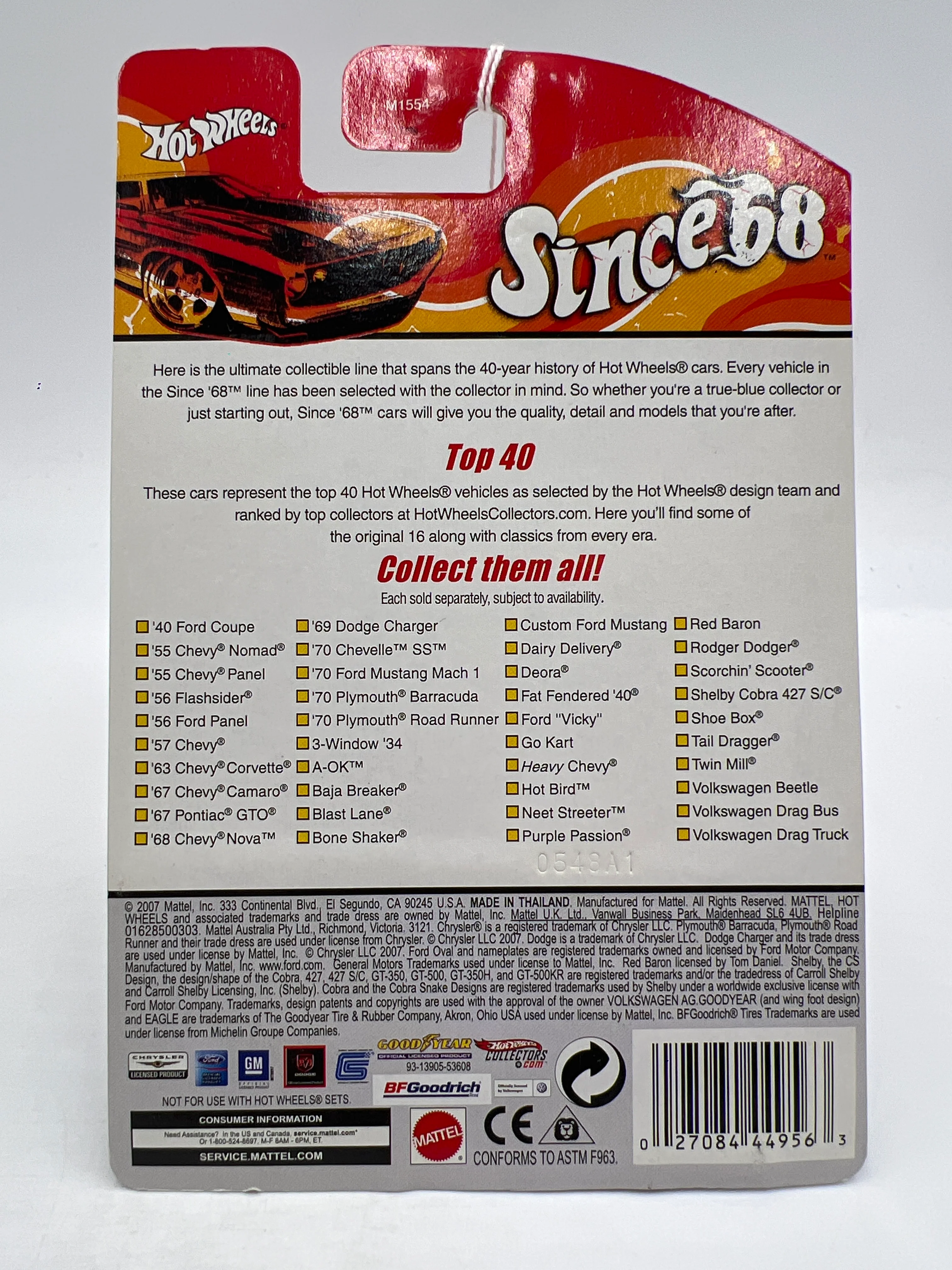 Hot Wheels Since 68 Top 40 #15 67 Pontiac GTO Orange - Image 6