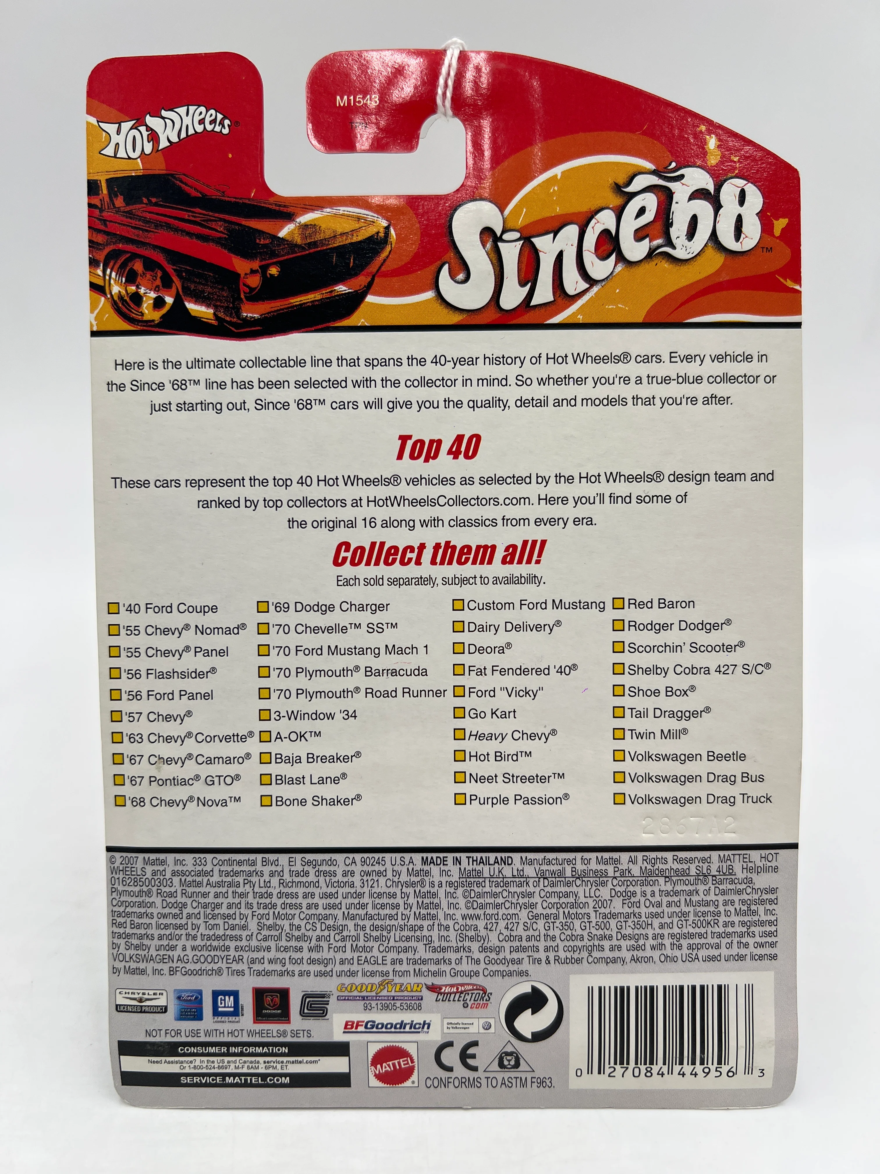 Hot Wheels Since 68 Top 40 #22 Dairy Delivery Black - Image 6