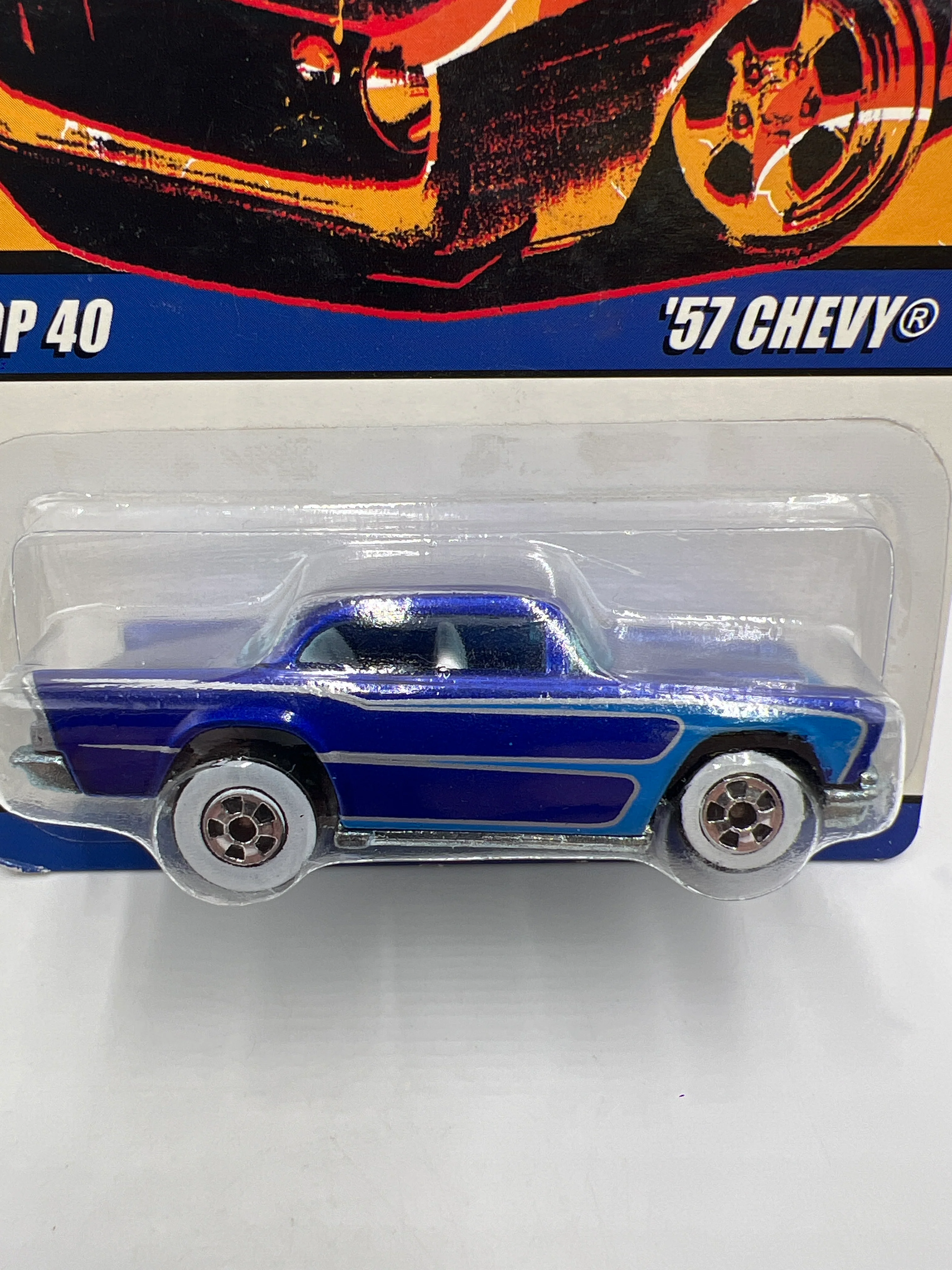 Hot Wheels Since 68 Top 40 #11 57 Chevy Blue - Image 2