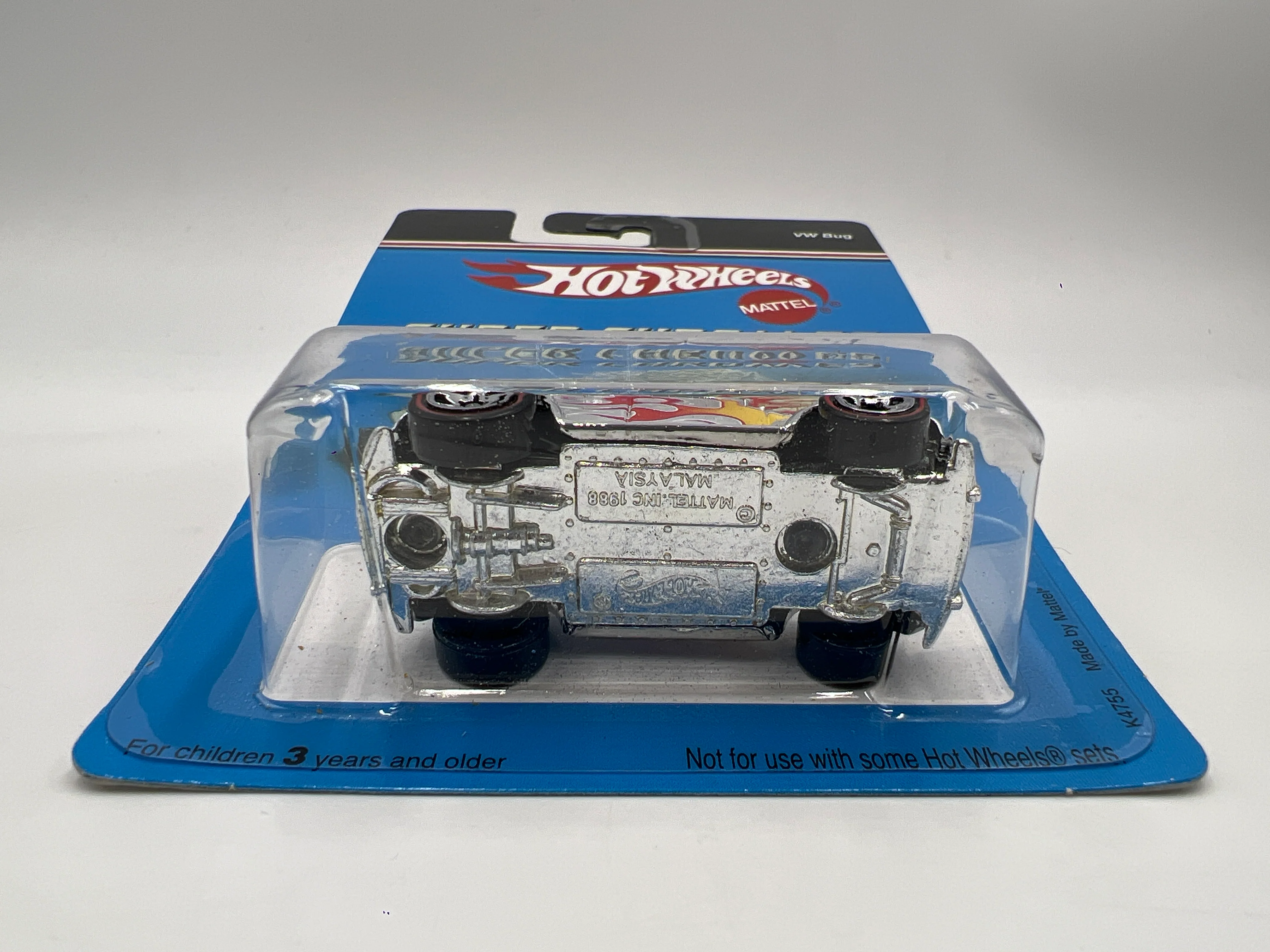 2006 Hot Wheels Super Chromes VW Bug W/Protector - Image 5
