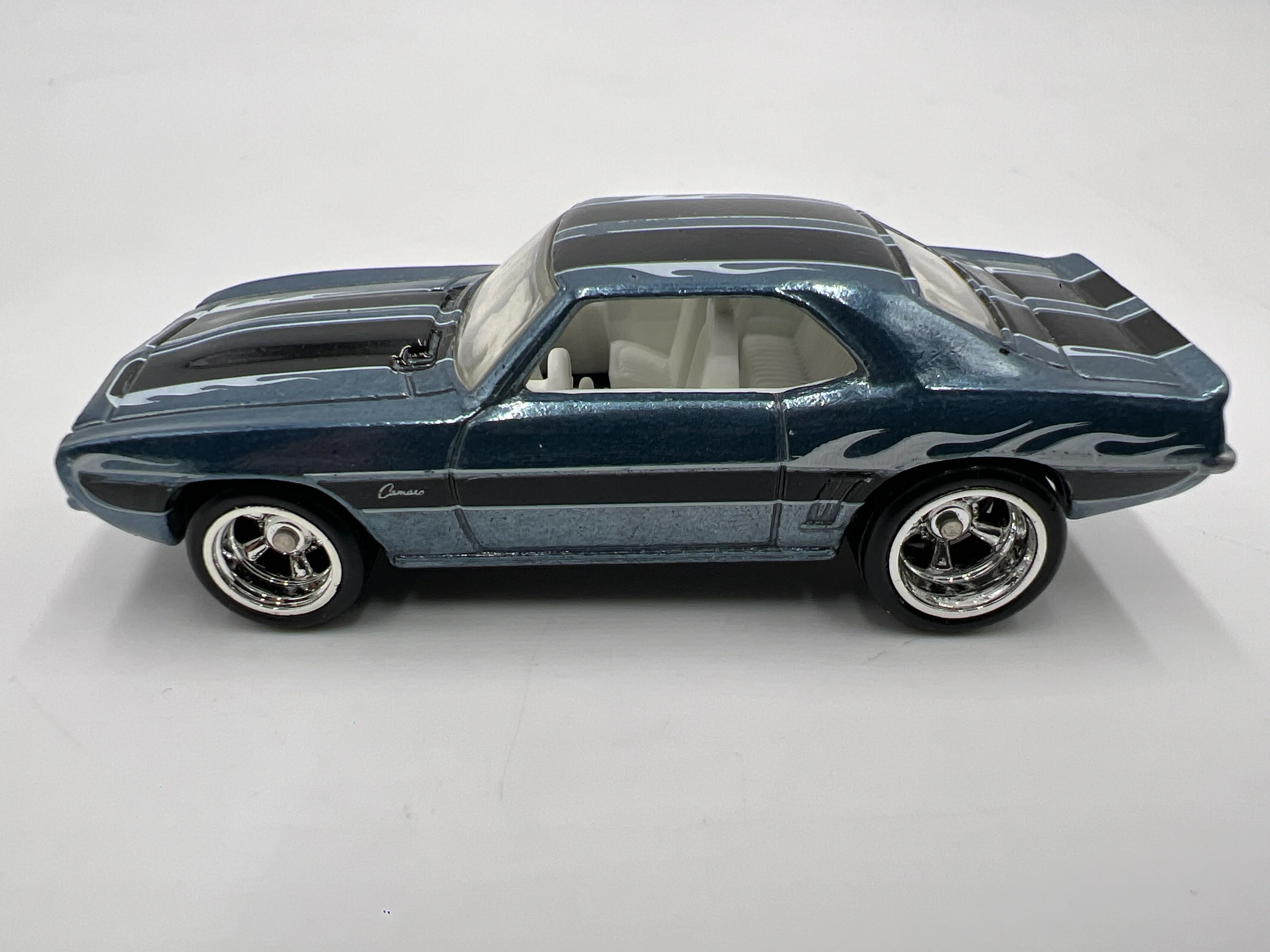 Hot Wheels Super Treasure Hunt Custom 69 Camaro Blue Loose - Image 5