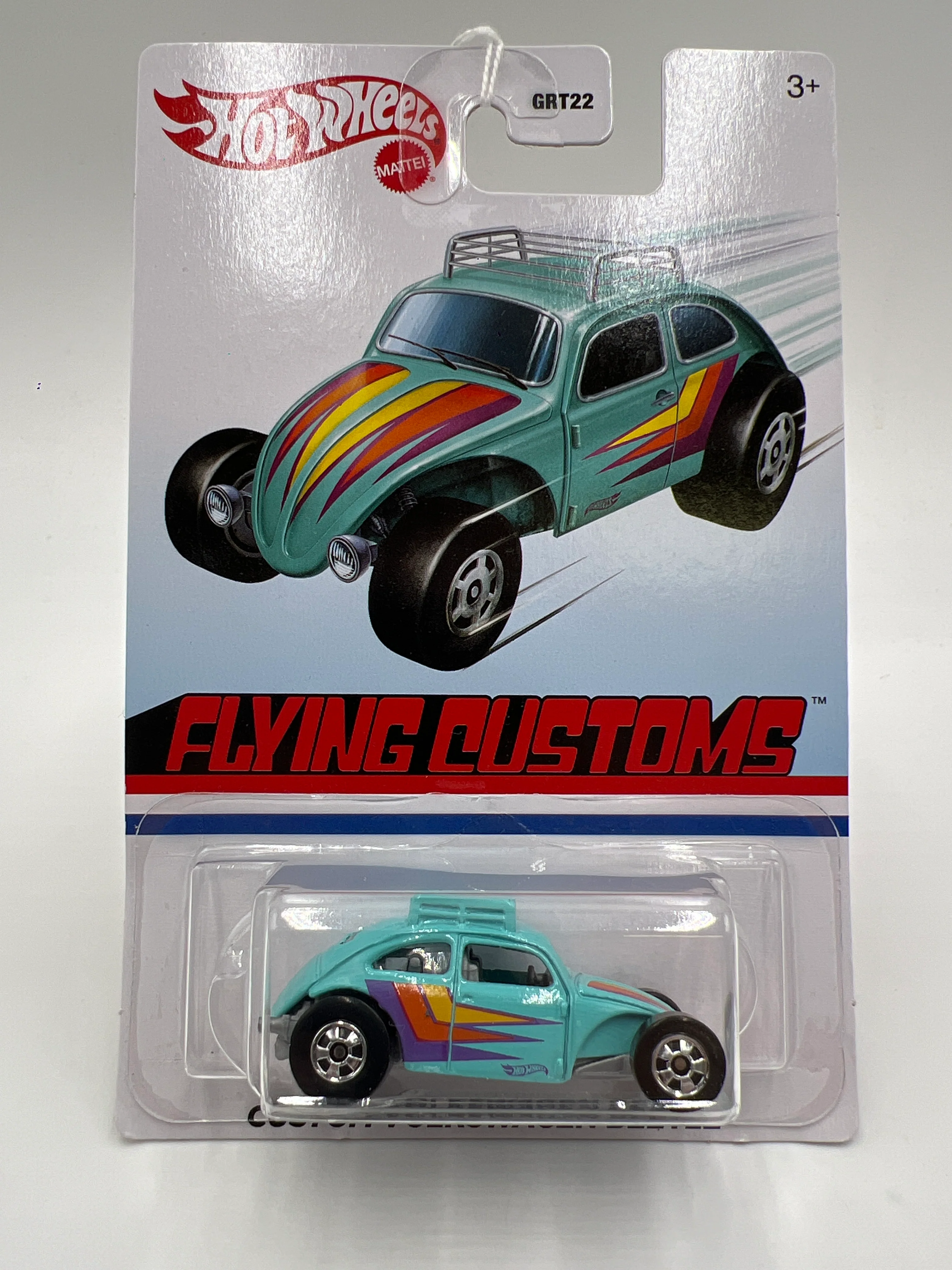 Hot Wheels Target Exclusive Flying Customs Custom Volkswagen Beetle Light Blue 152D - Image 2