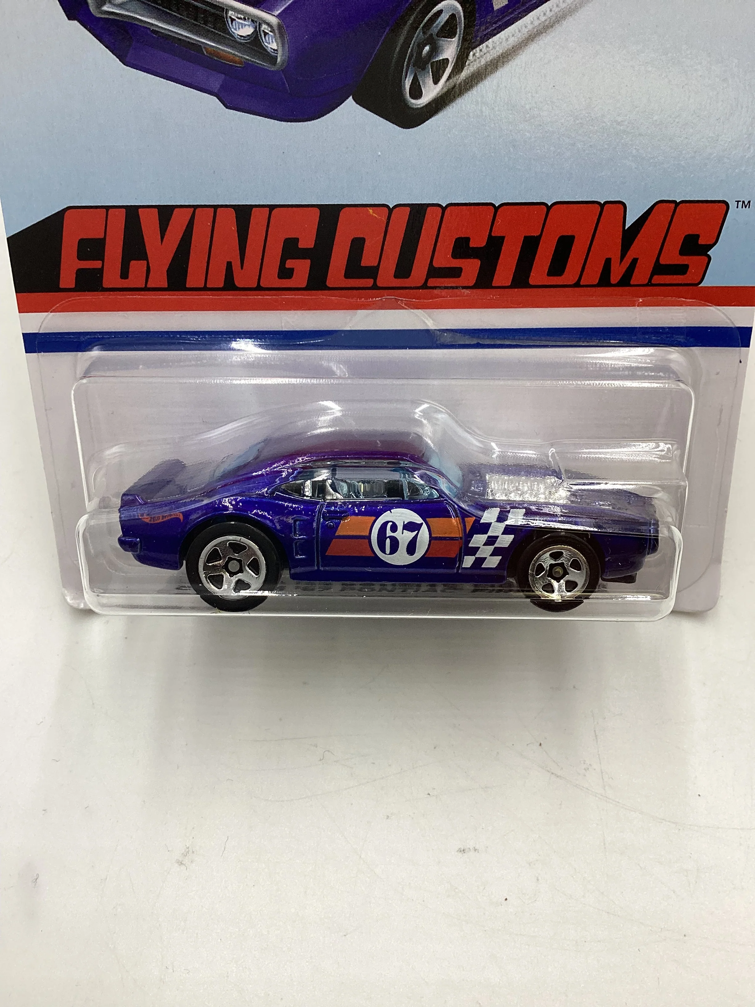 Hot Wheels Target Exclusive Flying Customs Custom 67 Pontiac Firebird Blue 156G - Image 3