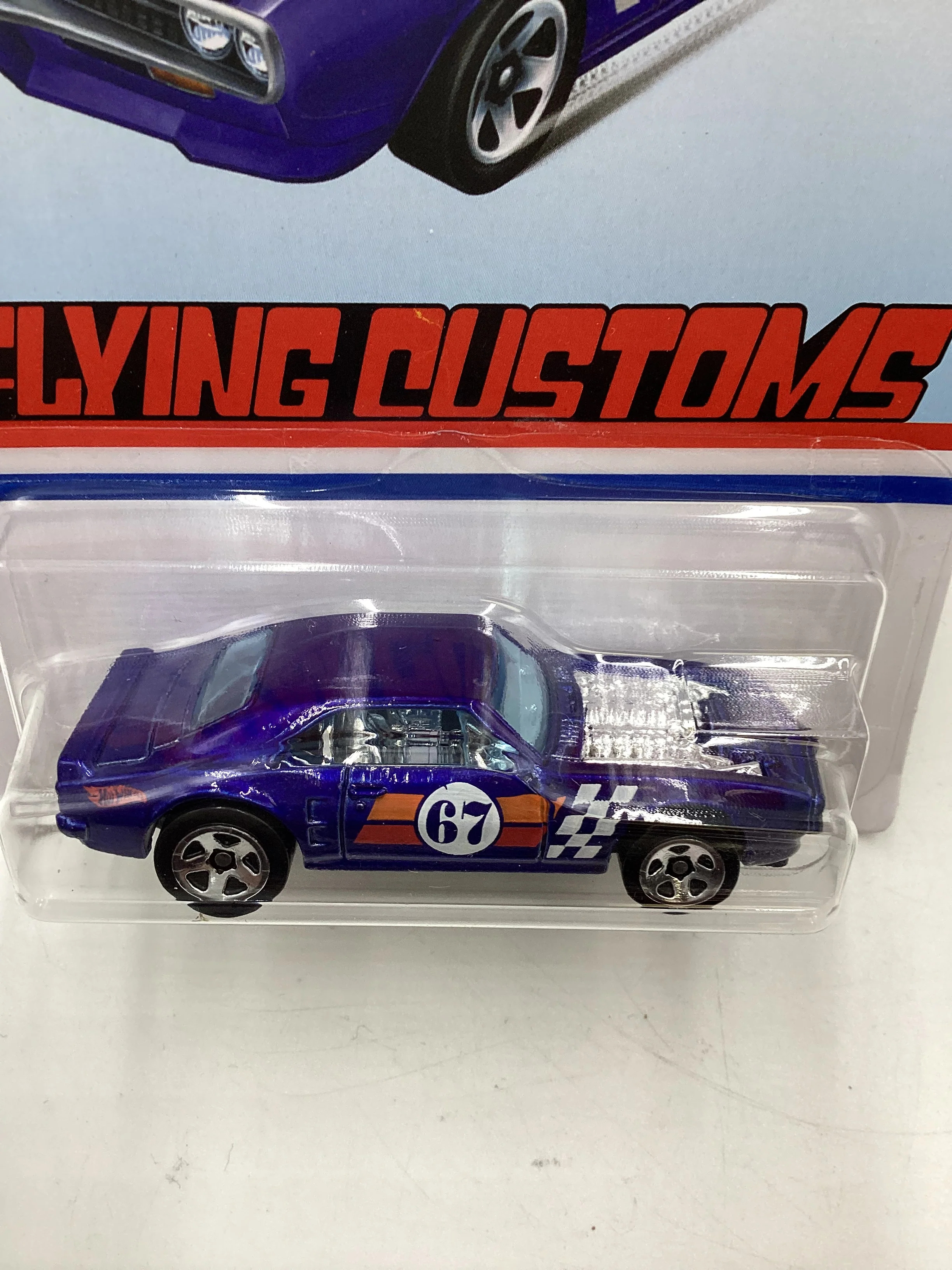 Hot Wheels Target Exclusive Flying Customs Custom 67 Pontiac Firebird Blue 156G - Image 6