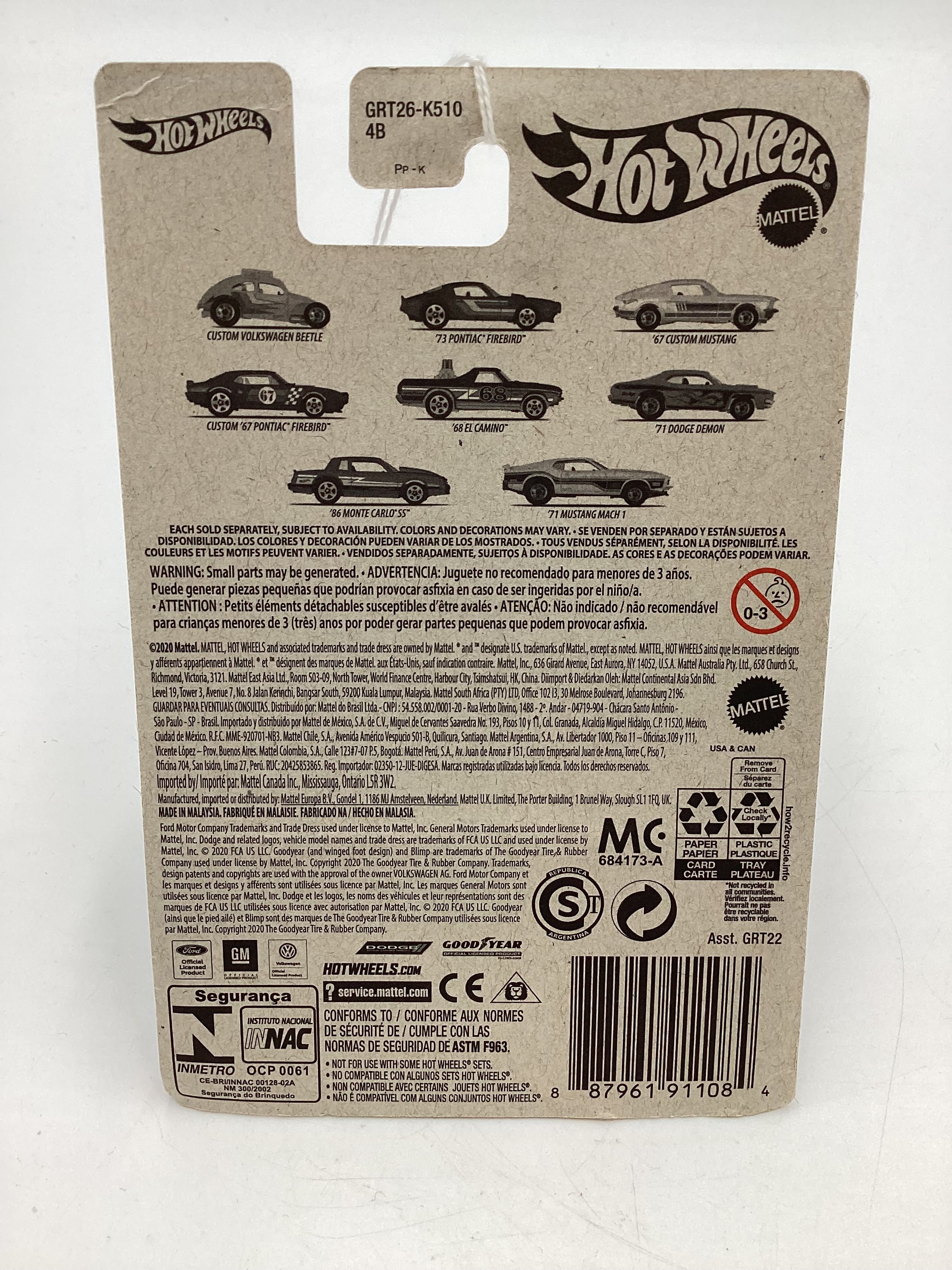 Hot Wheels Target Exclusive Flying Customs Custom 67 Pontiac Firebird Blue 156G - Image 8