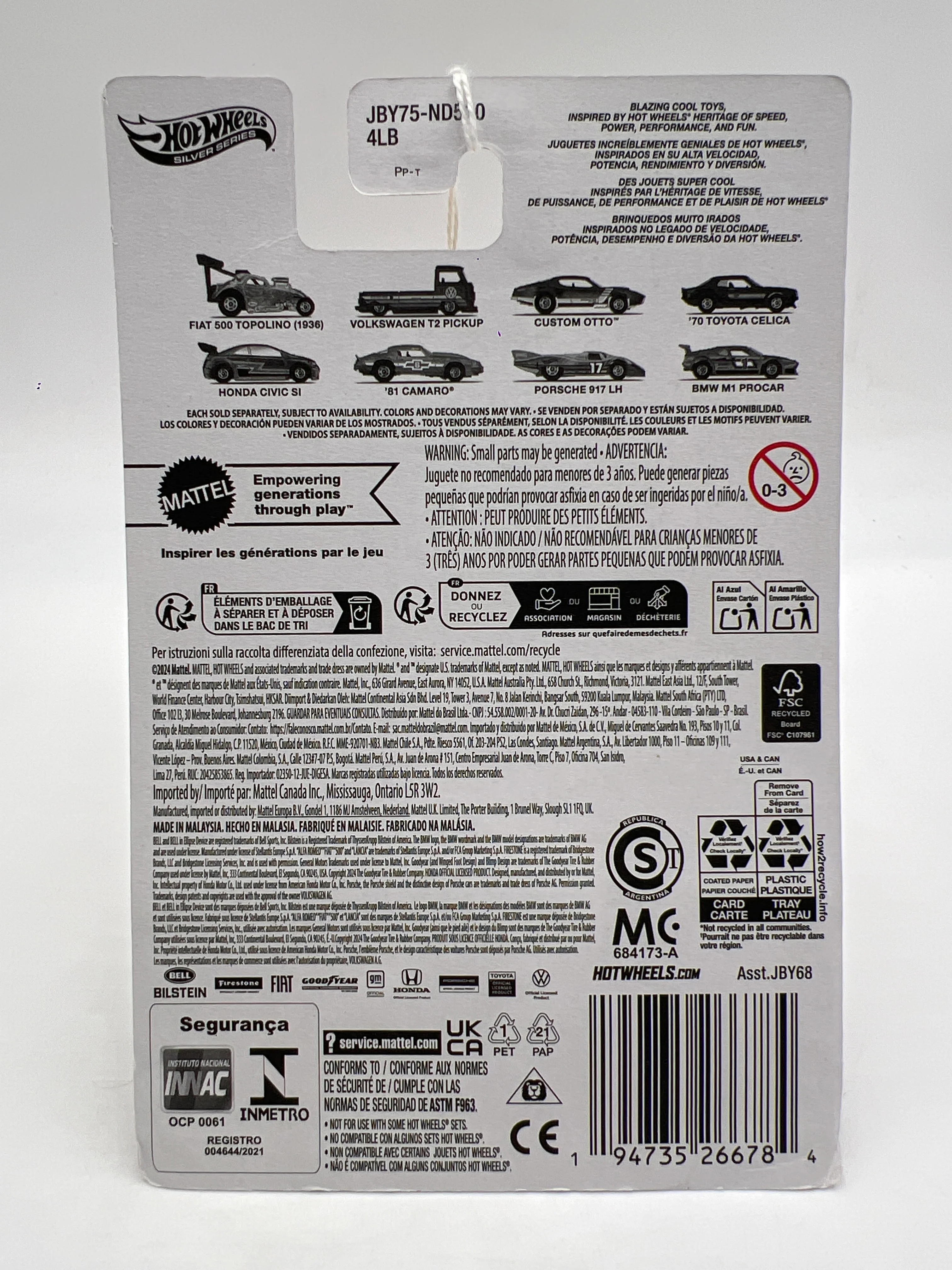 Hot Wheels Target Exclusive The Hot Ones #7 CHASE Porsche 917 LH Gold 162i - Image 6
