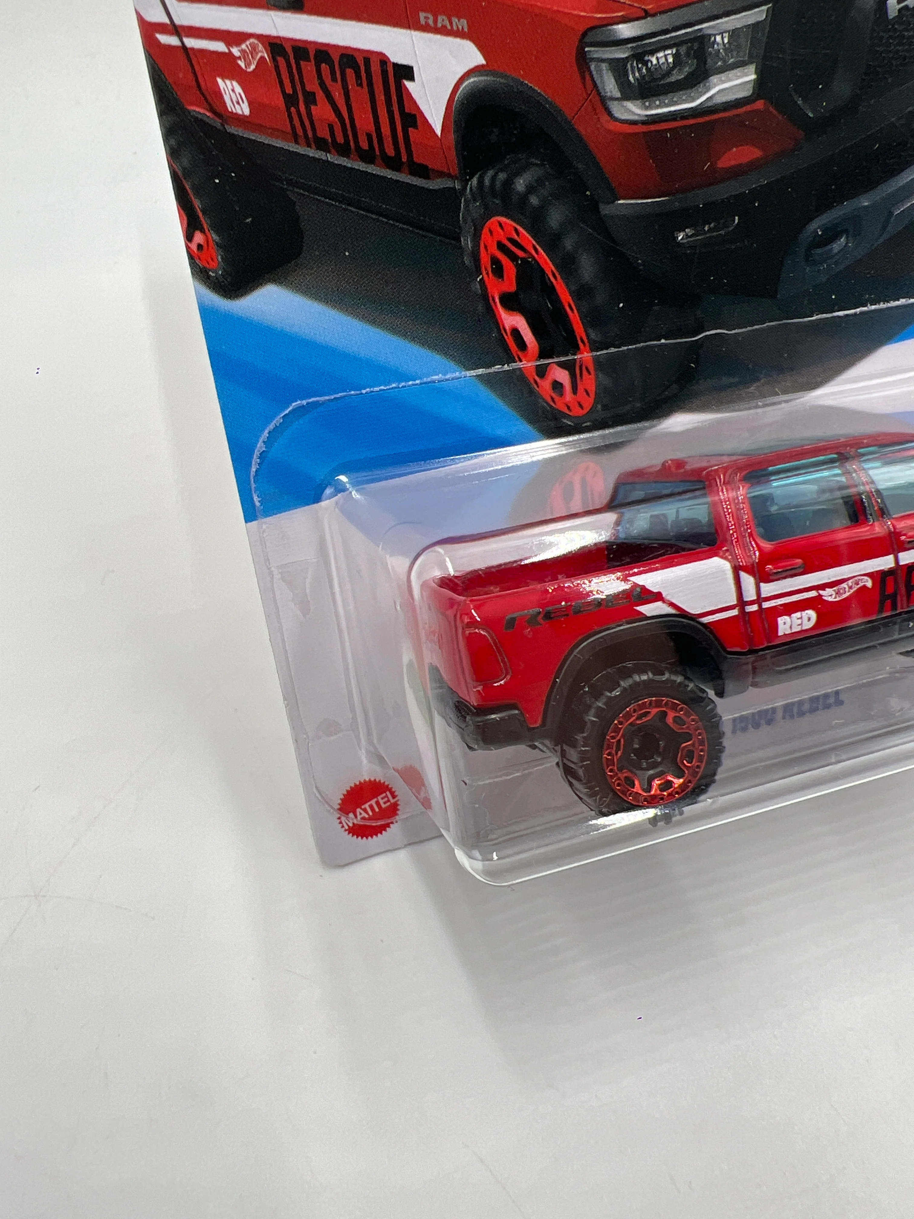 2025 Hot Wheels F Case Target Red Edition #39 2020 Ram 1500 Rebel Red 147H - Image 4