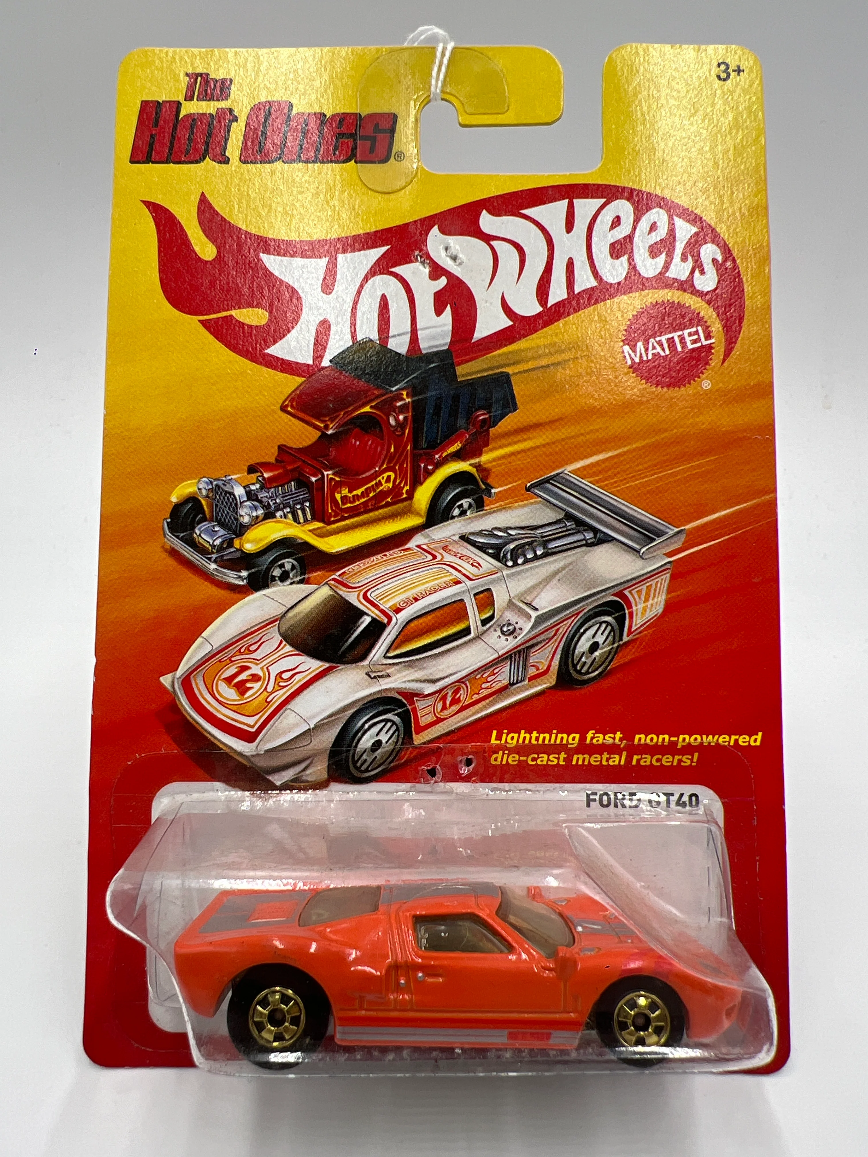 Hot Wheels The Hot Ones Ford GT40 Orange Card Not Perfect 160L - Image 2