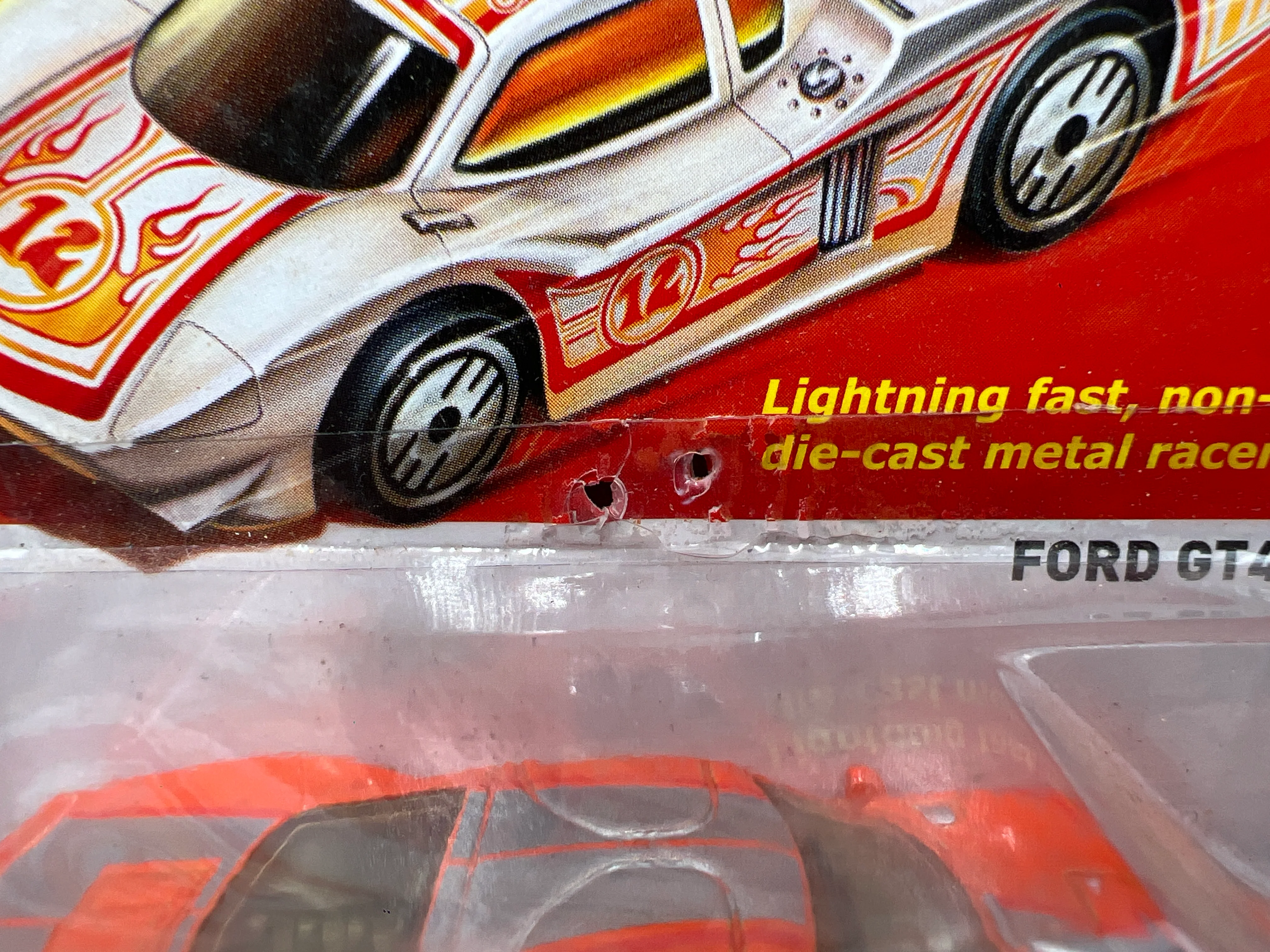 Hot Wheels The Hot Ones Ford GT40 Orange Card Not Perfect 160L - Image 5